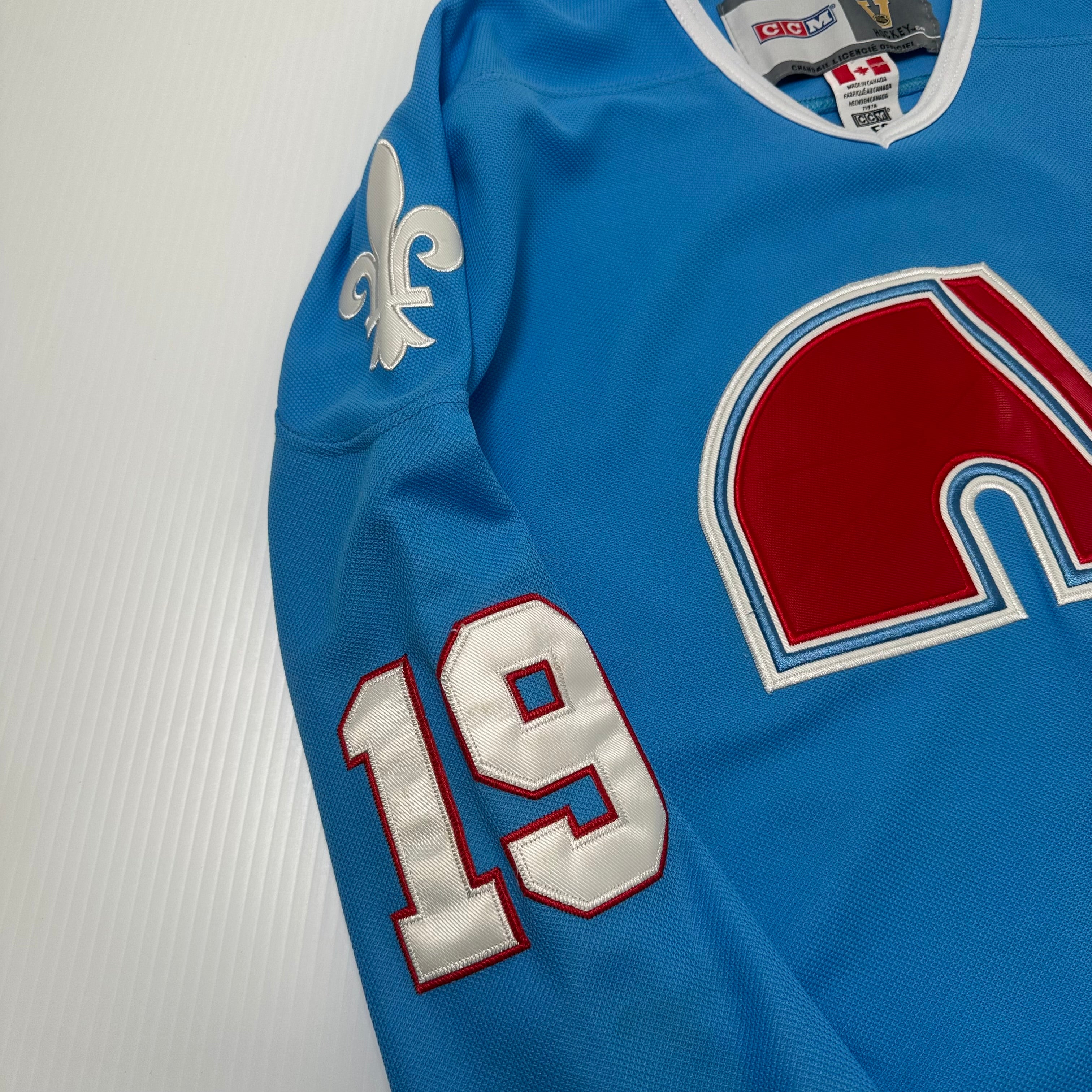CCM Quebec Nordiques Sakic #19 NHL Hockey Jersey 50