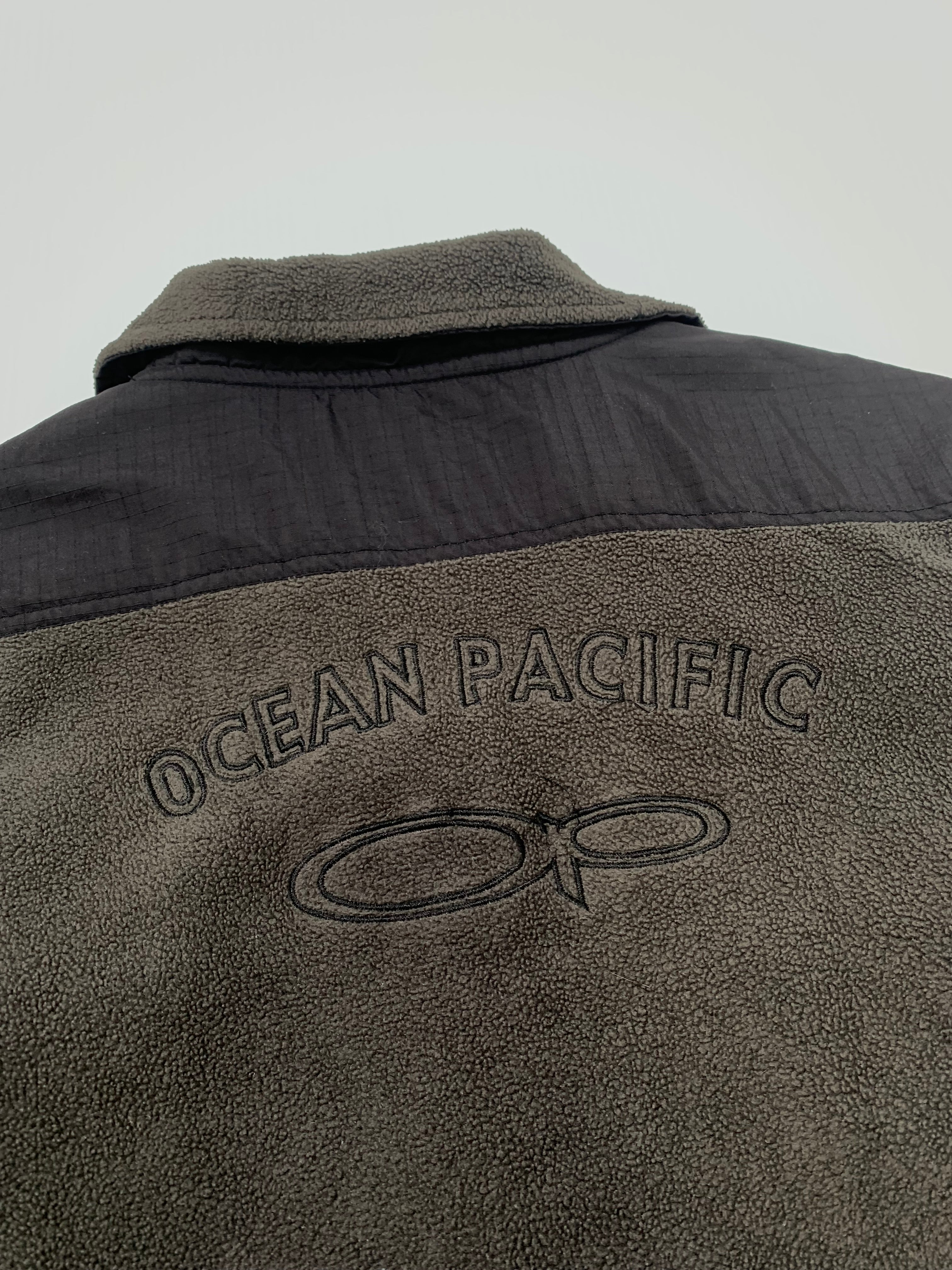 Vintage Ocean Pacific Two Tone Fleece Jacket L