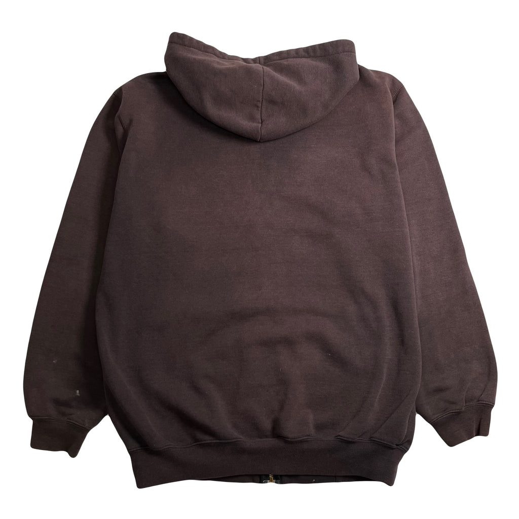 Vintage Carhartt Embroidered Logo Zip Hoodie M
