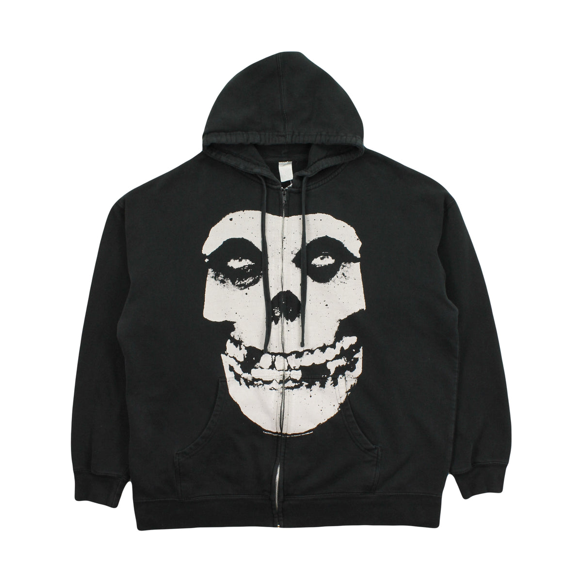 2011 Misfits Skull Logo Zip Hoodie XXL