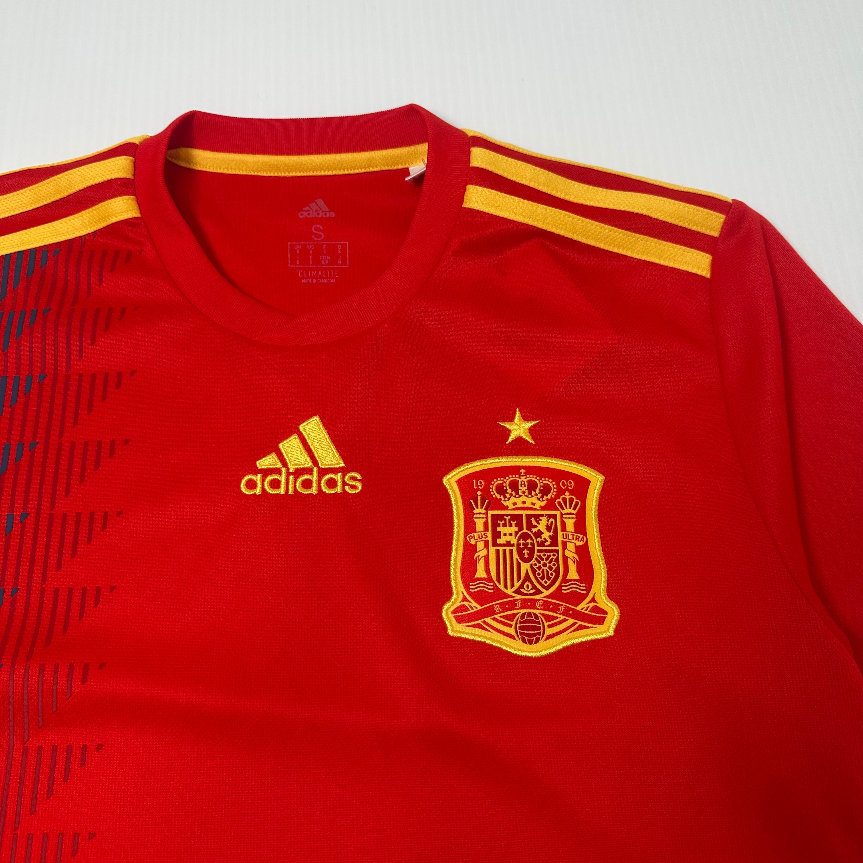 2018 Adidas Spain Home Kit S