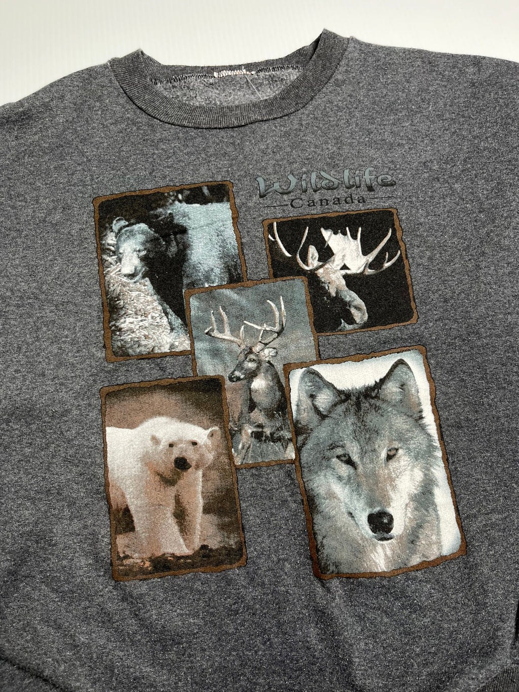 Vintage Wildlife Canada Animals Crewneck M