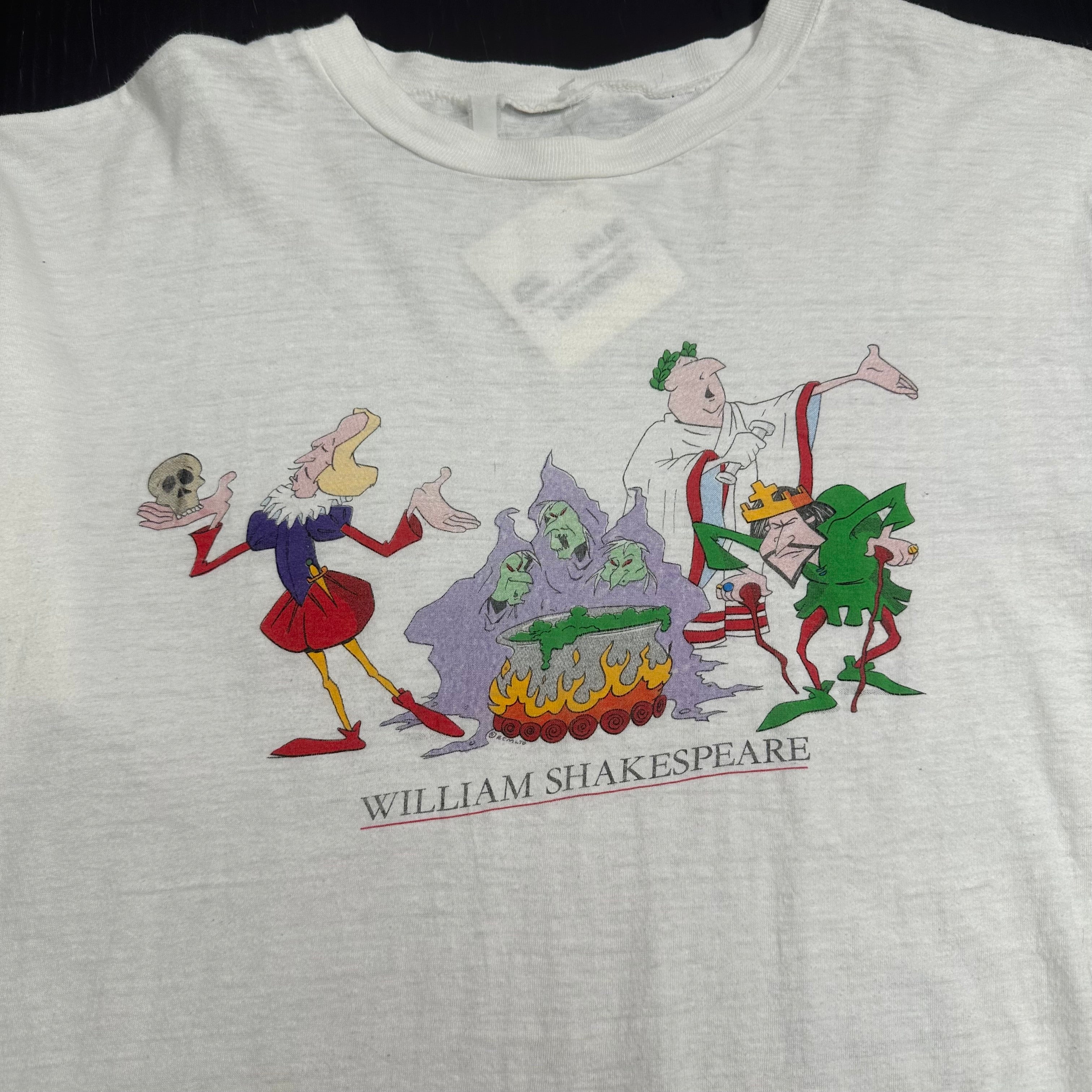 Vintage William Shakespeare Graphic Tee S