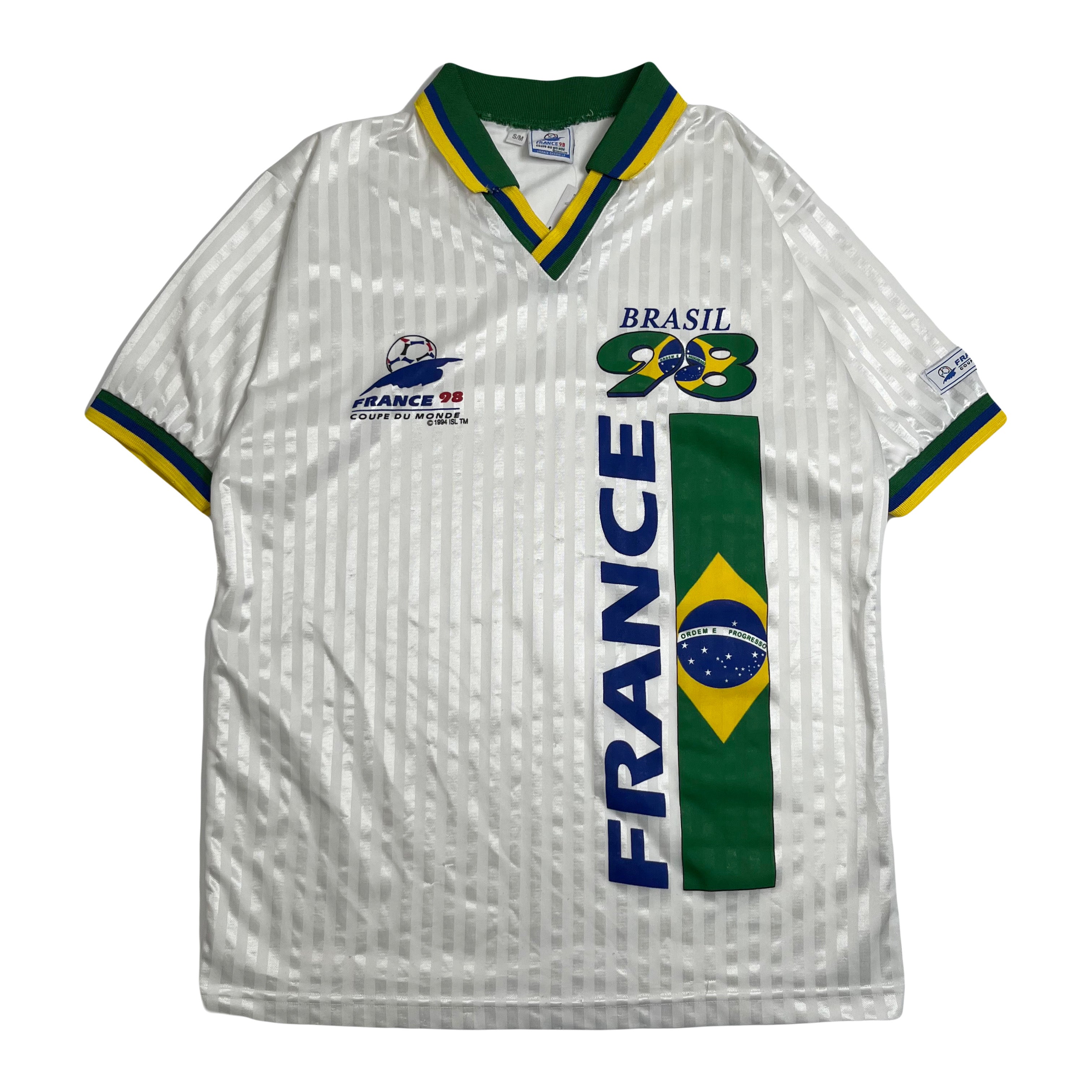 1998 France World Cup Brasil Soccer Jersey M
