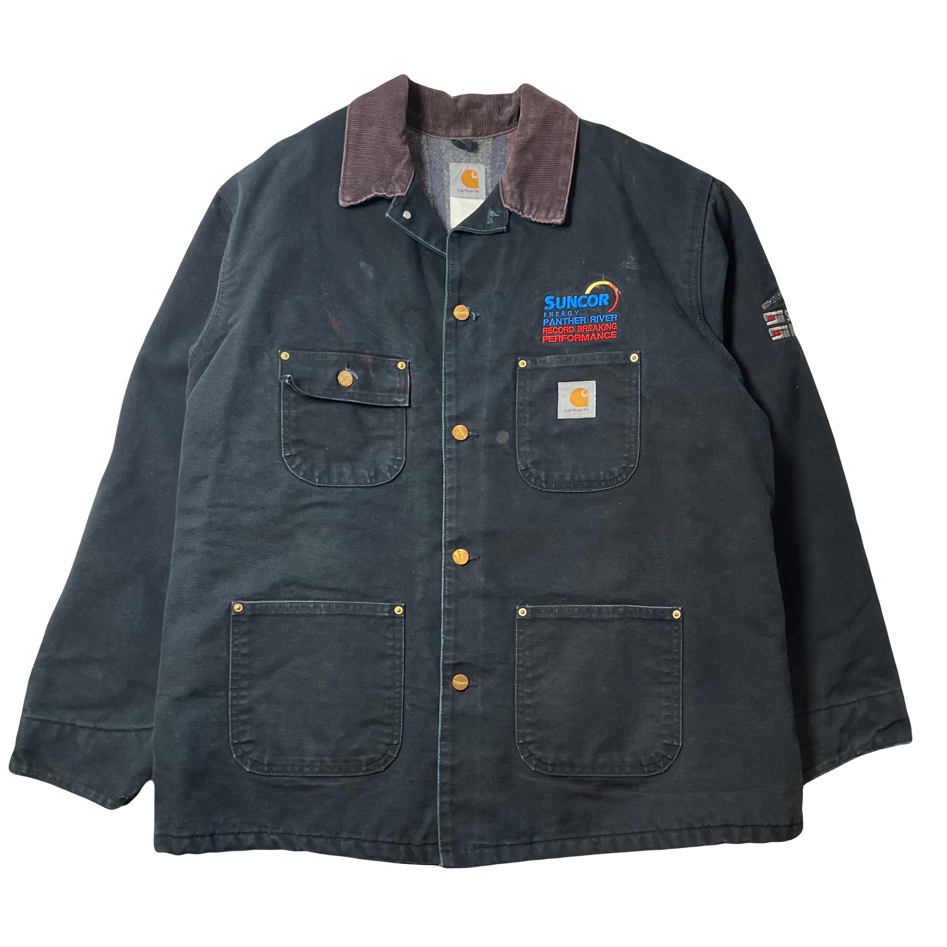 Vintage Carhartt Blanket Lined Suncor Chore Coat XL