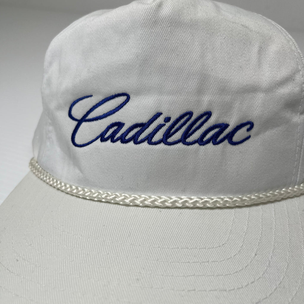 Vintage Cadillac Script Logo Snapback Hat