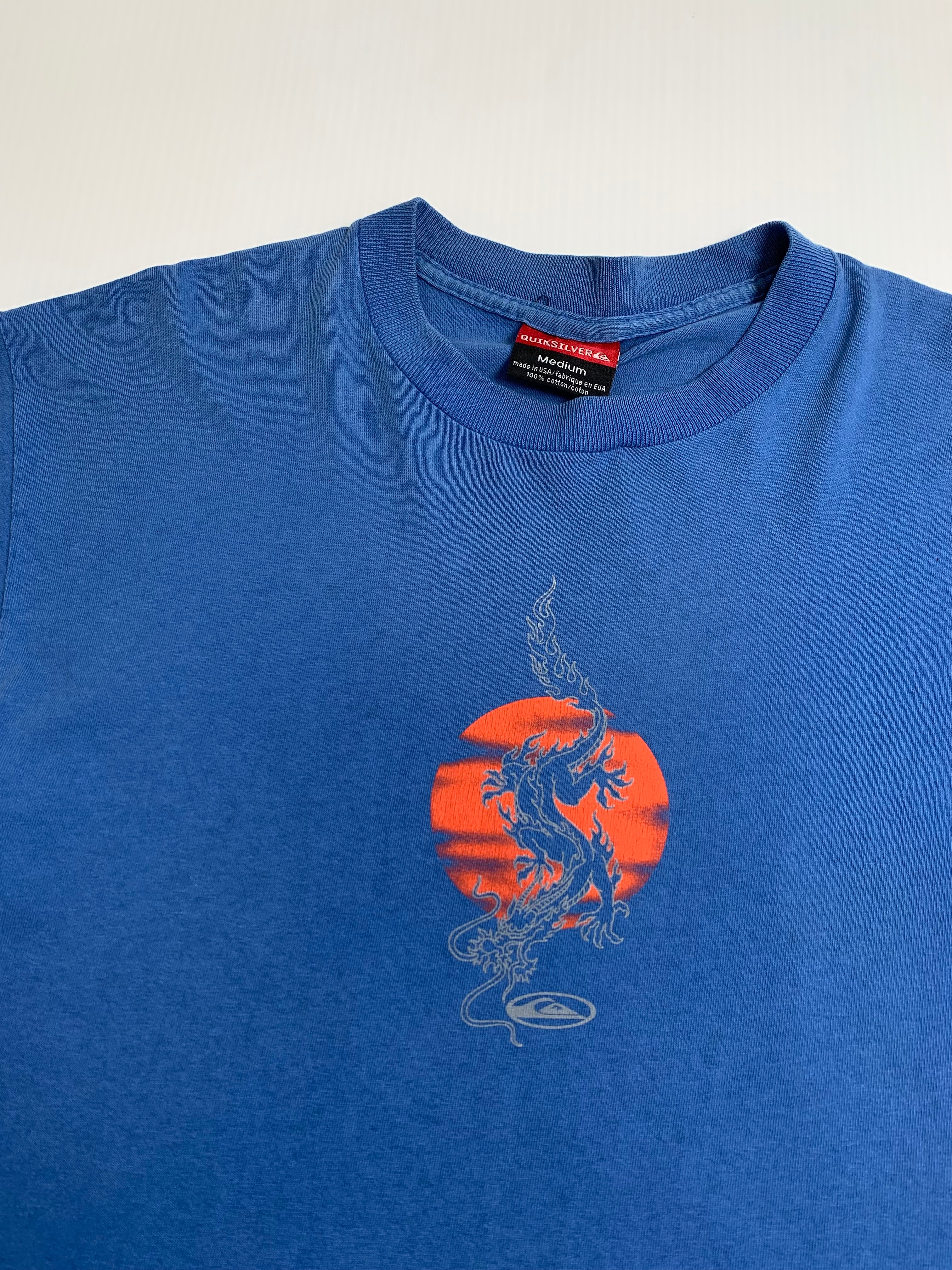 Vintage Quiksilver Dragon Surf Graphic Tee M