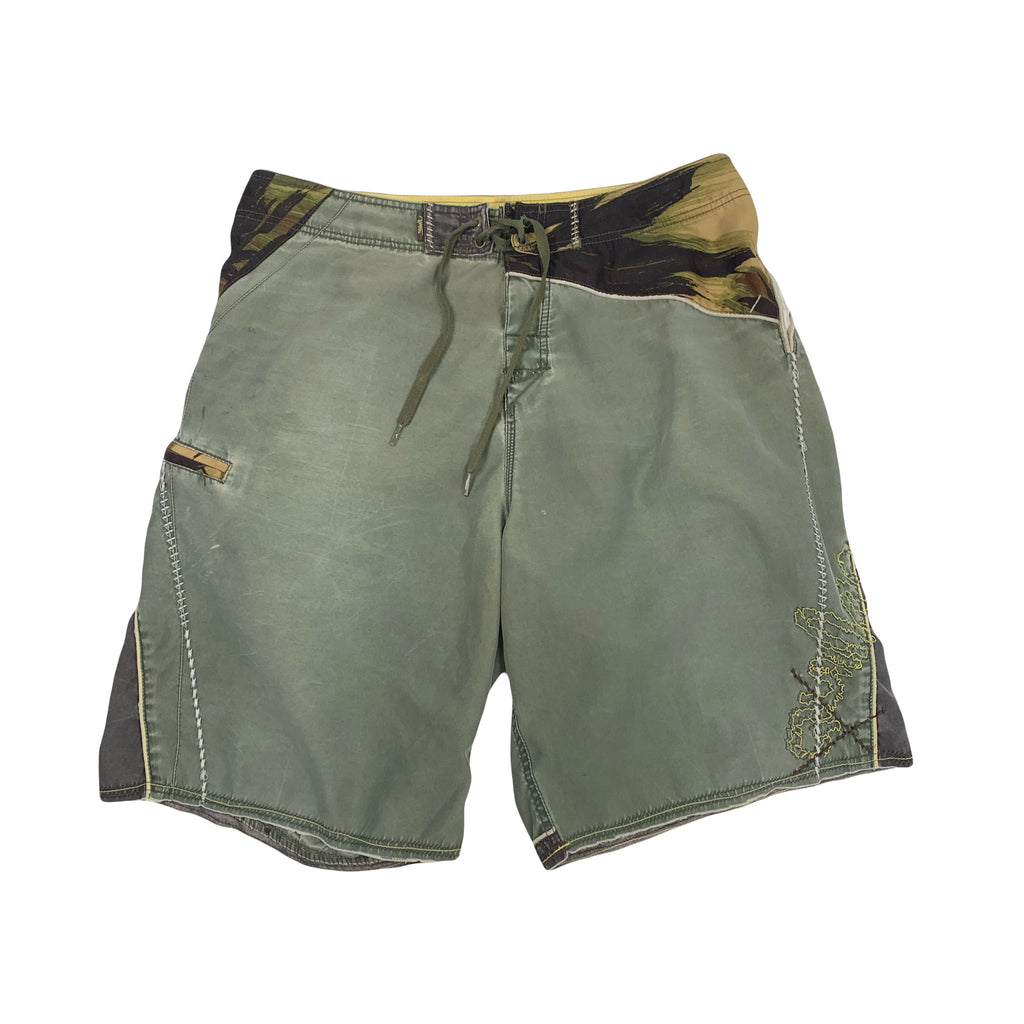 Y2K Quiksilver Faded Swim Trunks M