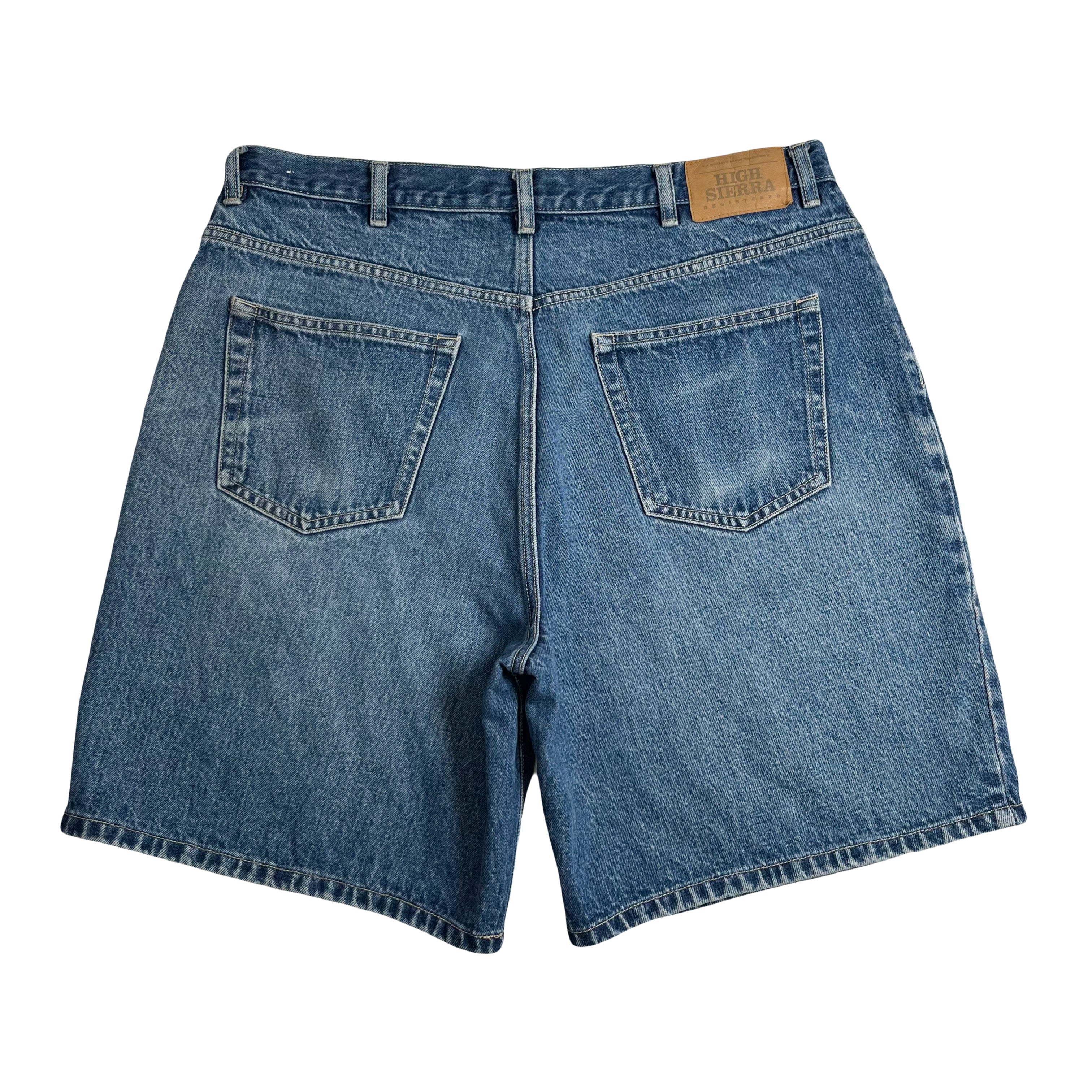 Vintage High Sierra Dark Wash Denim Shorts 38