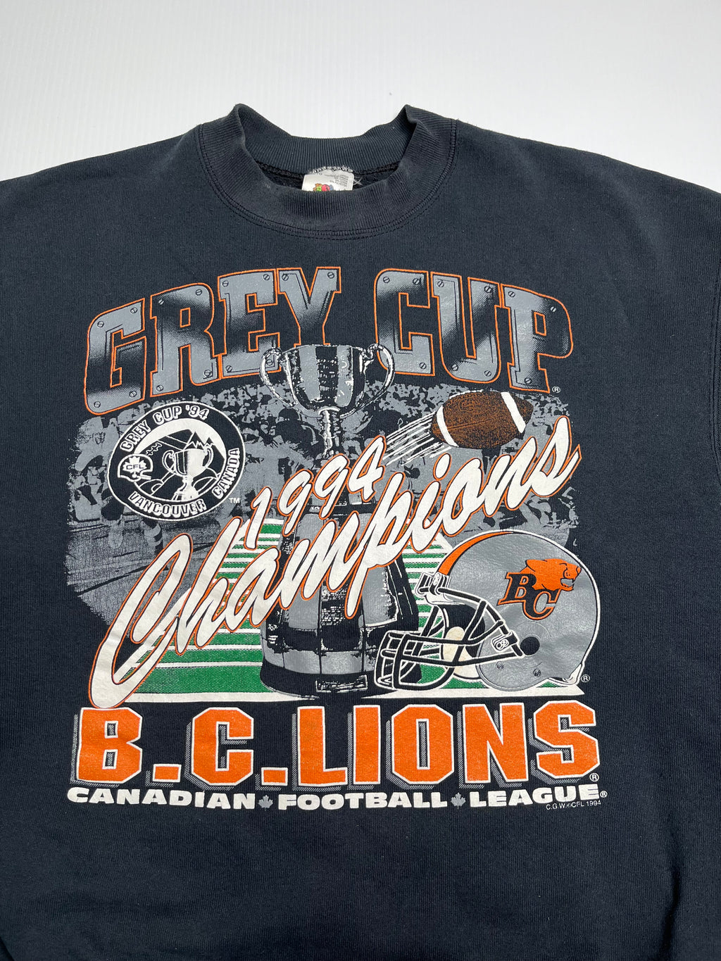 1994 BC Lions Grey Cup Crewneck XL