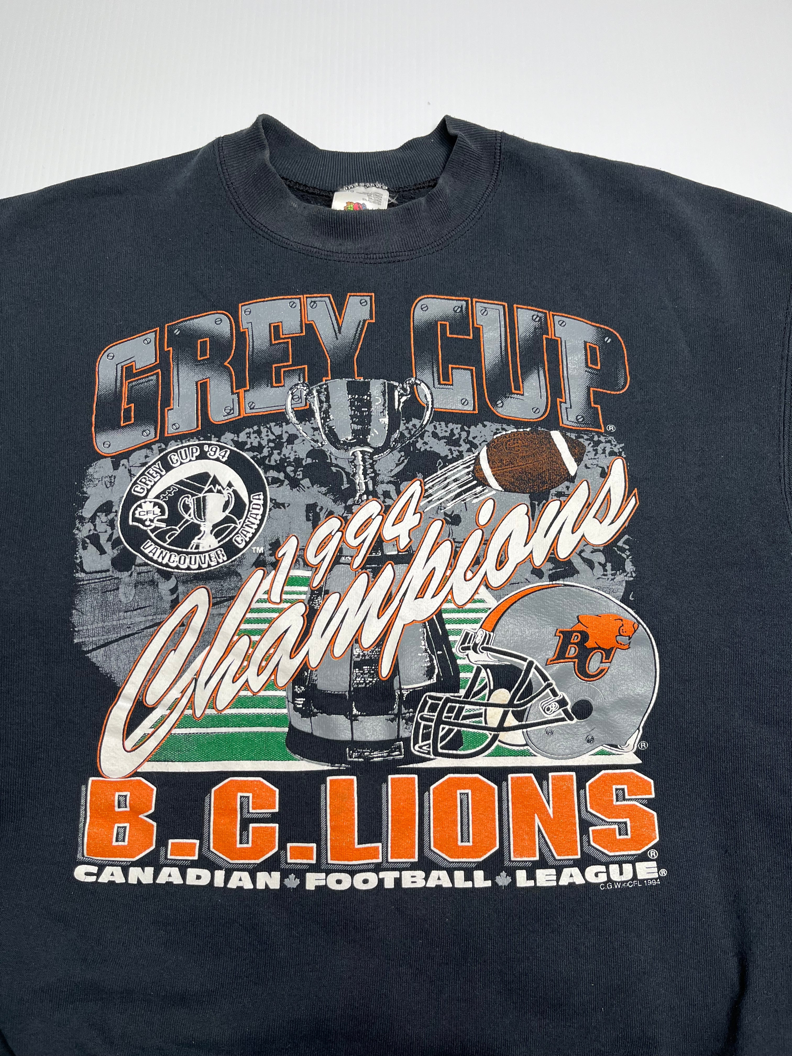 1994 BC Lions Grey Cup Crewneck XL