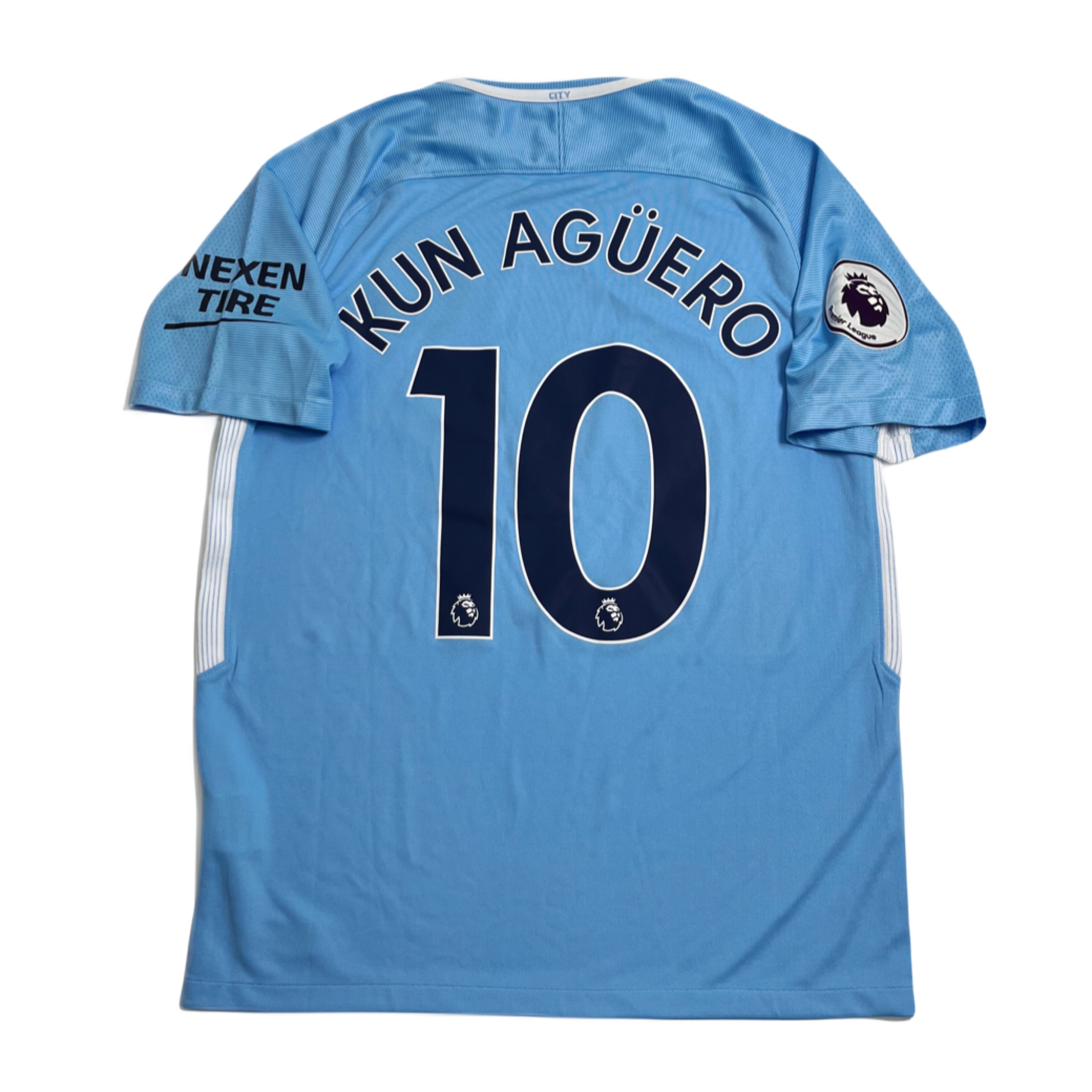 2017-18 Nike Manchester City Sergio Aguero Home Kit M
