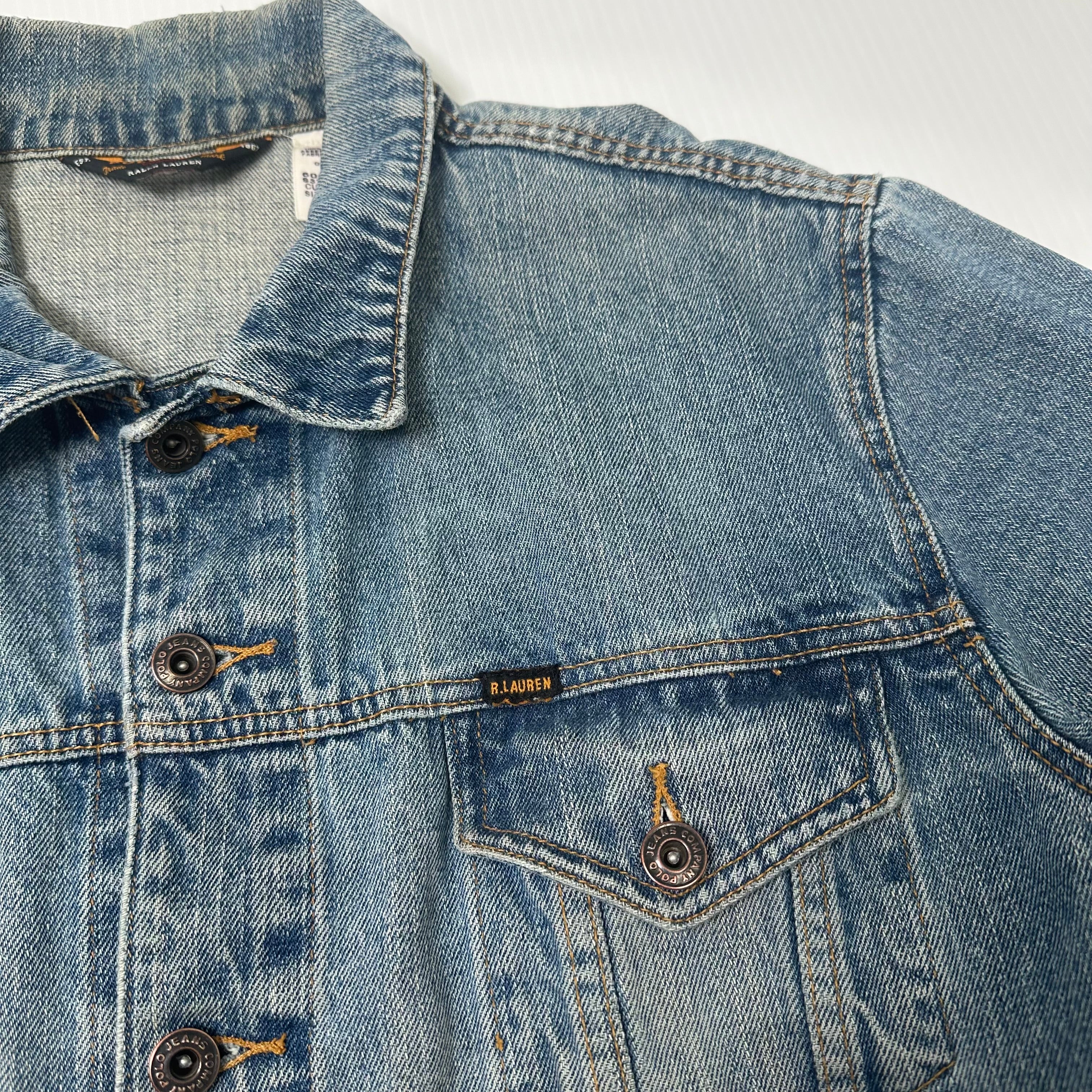 Vintage Polo Jeans Co. Denim Trucker Jacket S