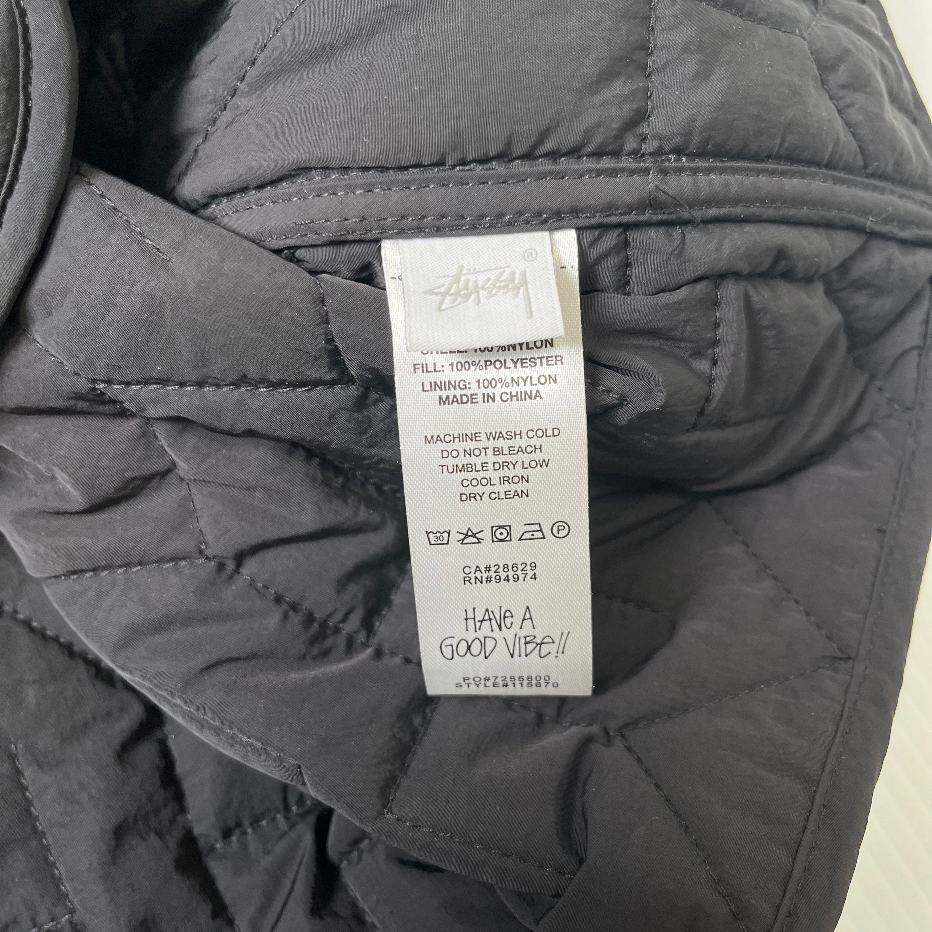 Stussy Micro S Puff Full Zip Bomber Jacket L