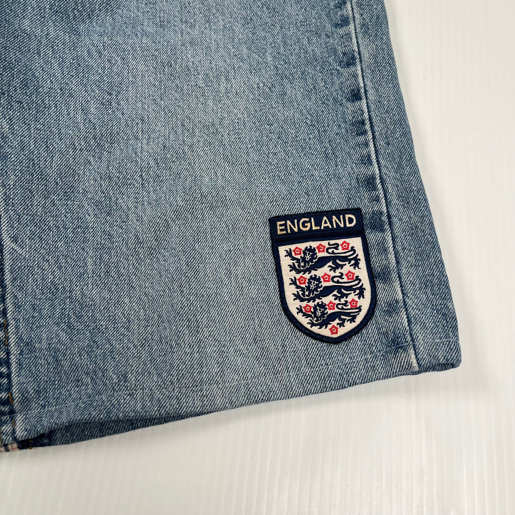 Rework Vintage Levi's x England Baggy Denim Shorts
