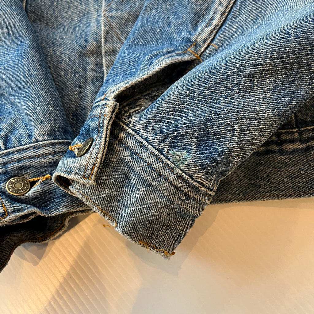 Vintage Blue Bay Blanket Lined Denim Jacket L