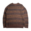 Vintage Pattern Knit Sweater L