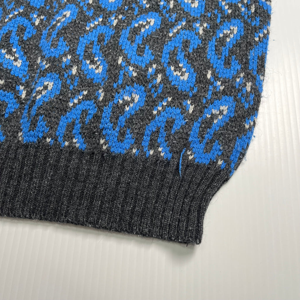 Vintage Givenchy Monsieur Pattern Knit Sweater L