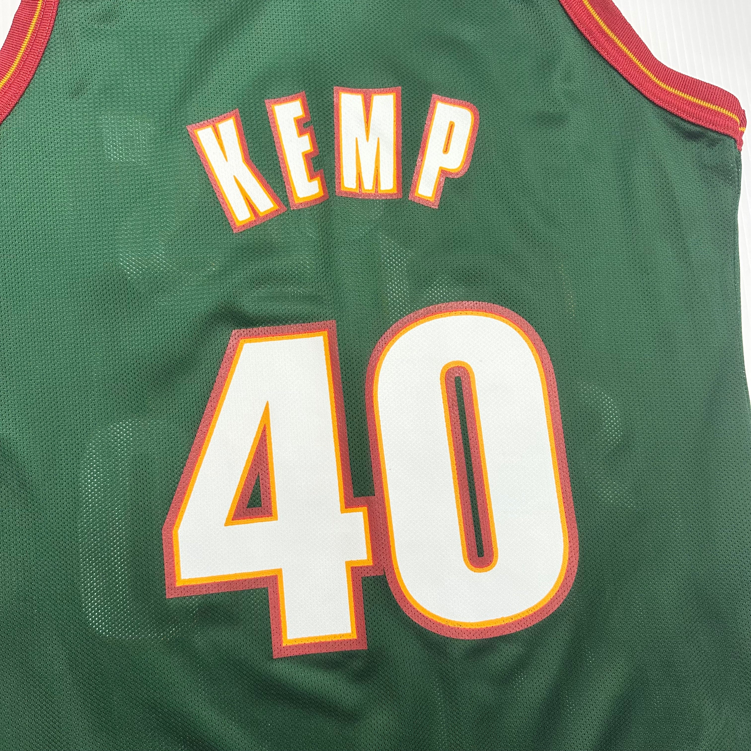 90s Champion Seattle Sonics Shawn Kemp #40 Jersey L