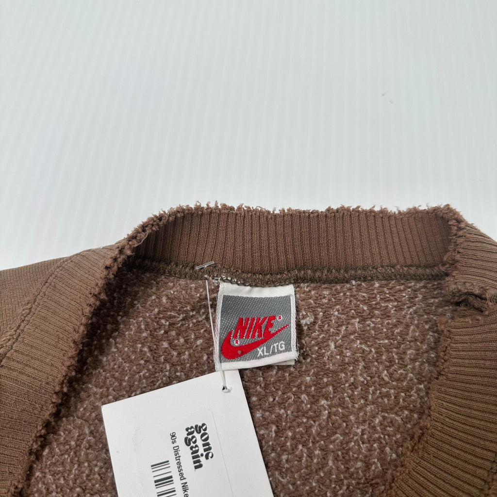 90s Nike Spellout Distressed Crewneck XL