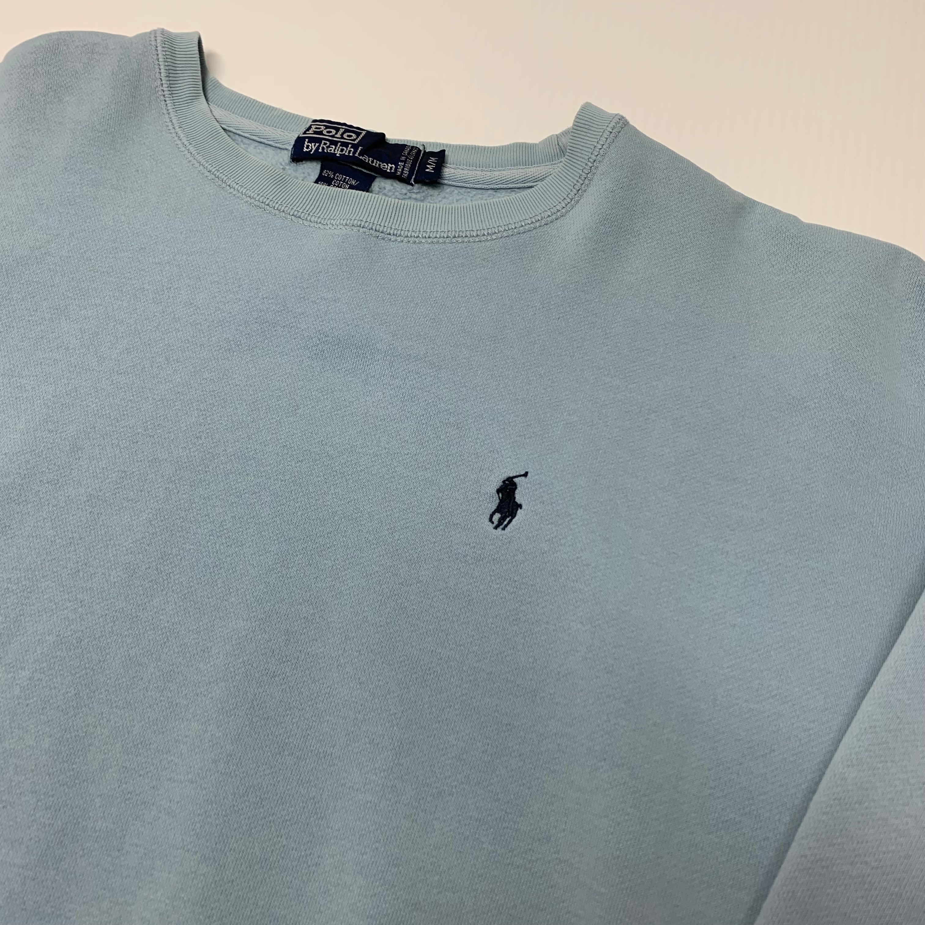 Baby Blue Polo Crewneck M