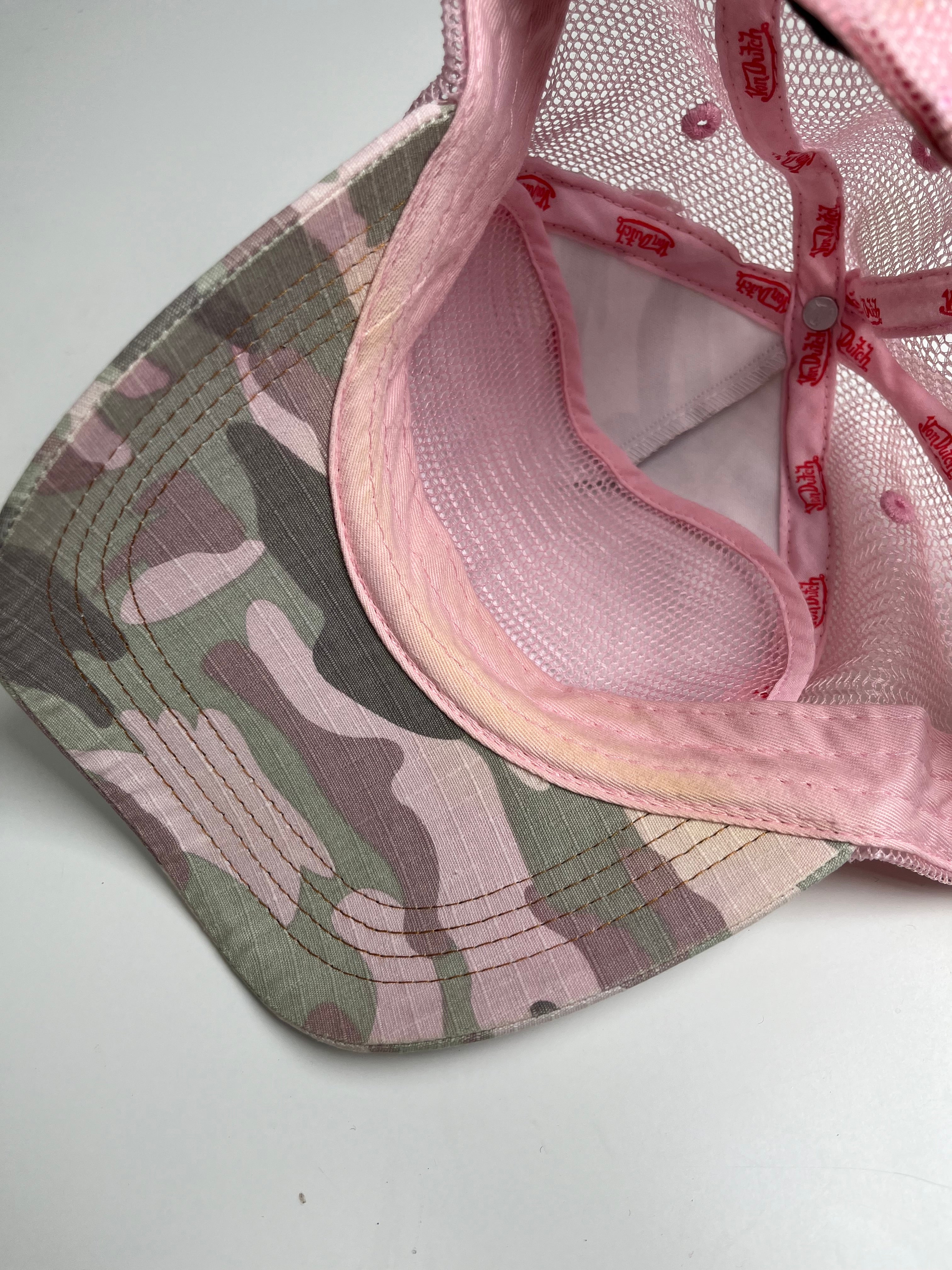 Y2K Von Dutch Camo Trucker Hat