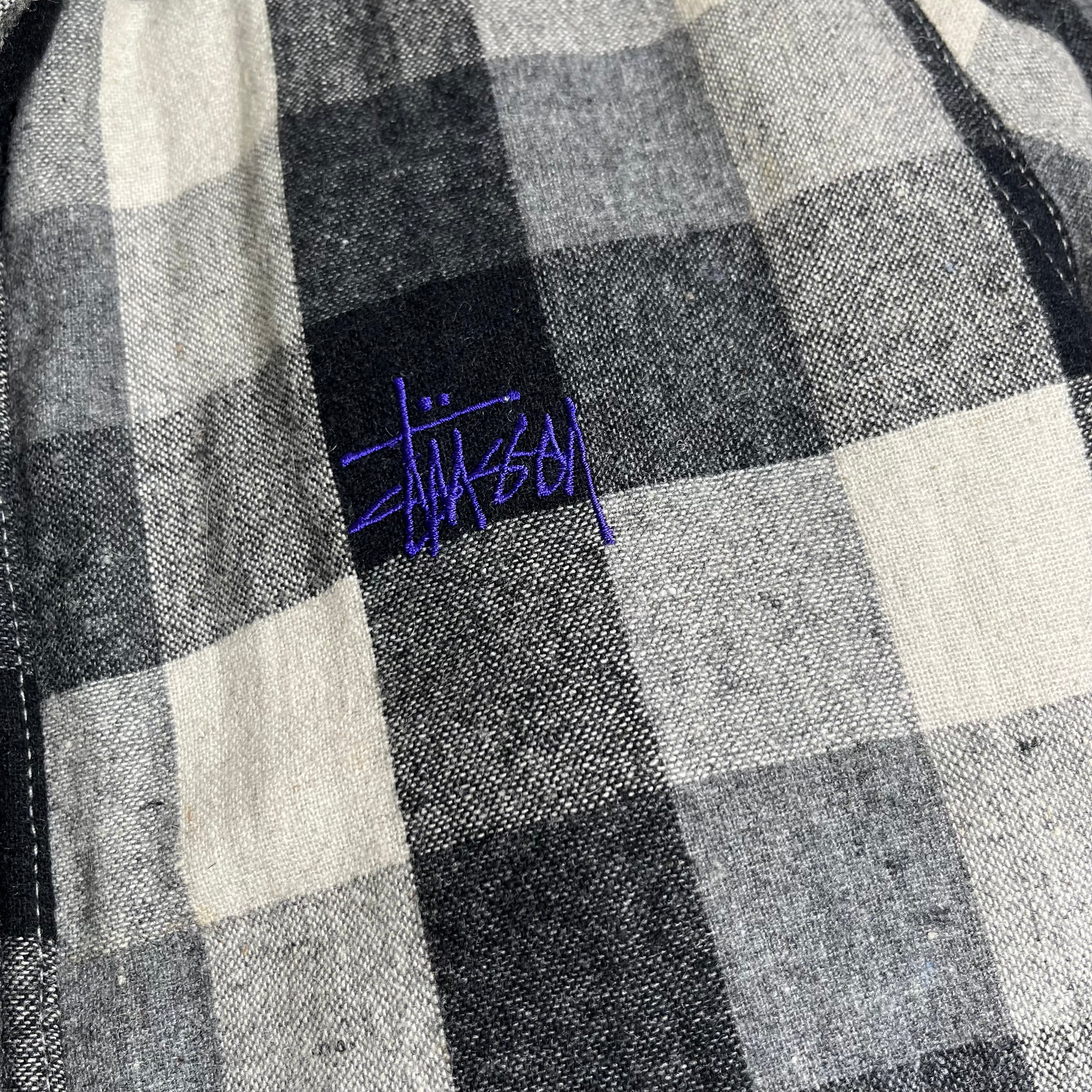 Stussy Gear Plaid Wool Blend Jacket S