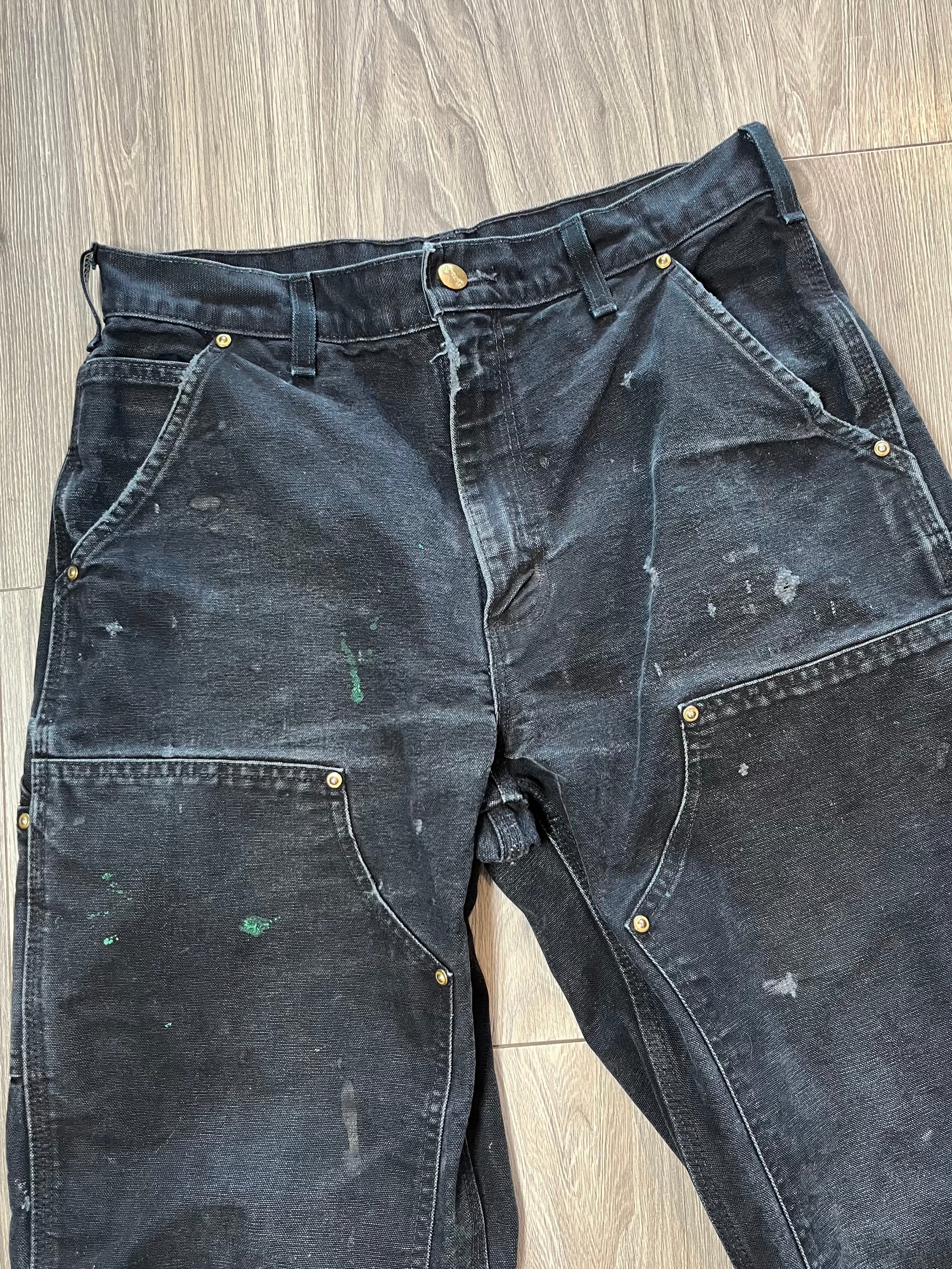 Vintage Carhartt B01 Distressed Double Knee Denim 29
