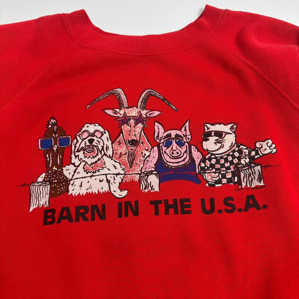 Vintage Barn In The USA Animal Crewneck XL