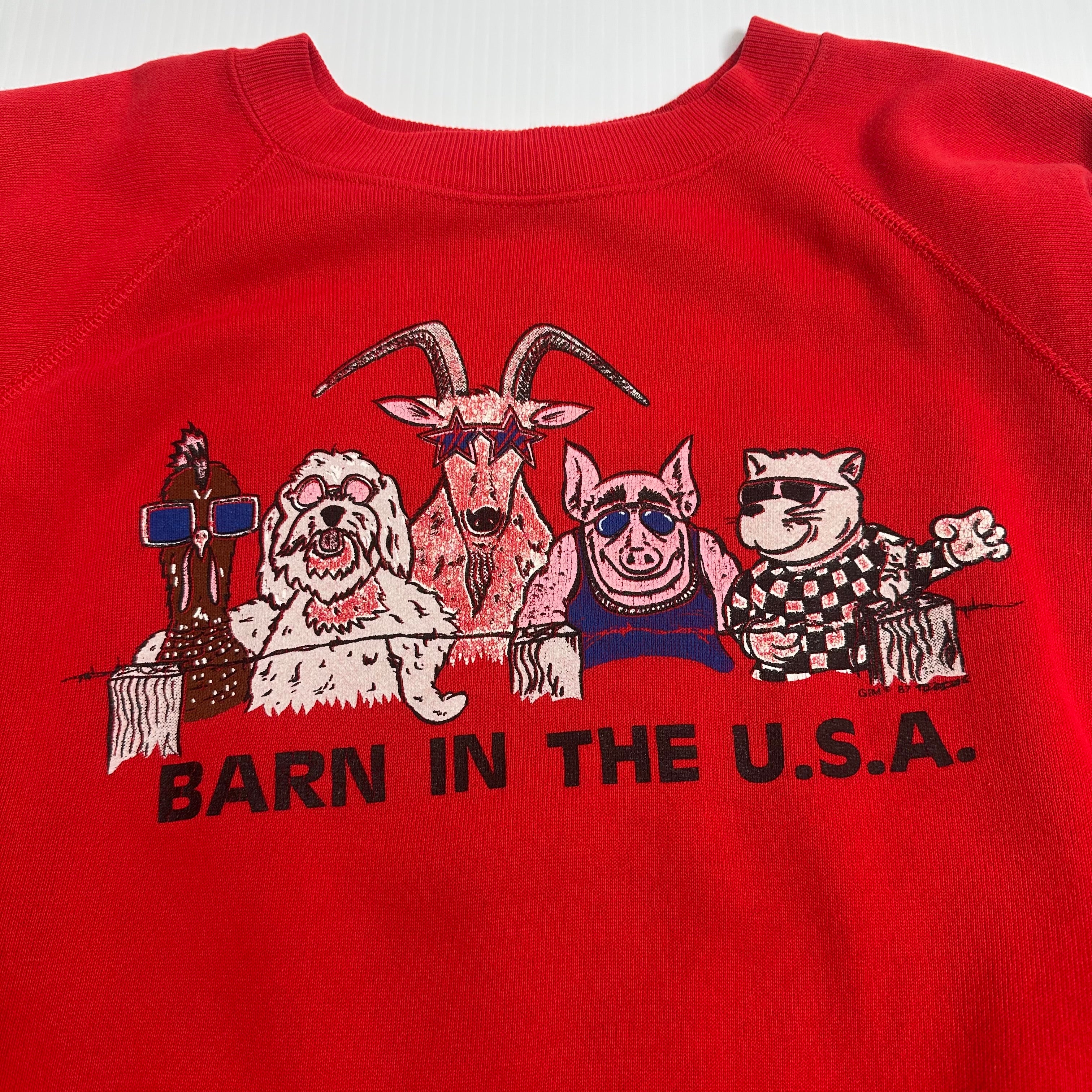Vintage Barn In The USA Animal Crewneck XL