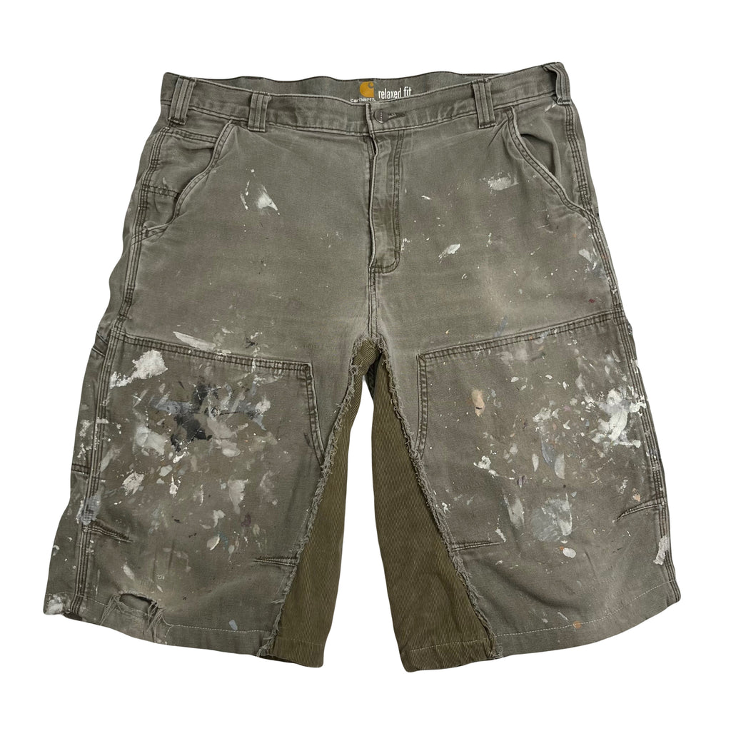 Carhartt Custom Reworked Baggy Painted Shorts 38