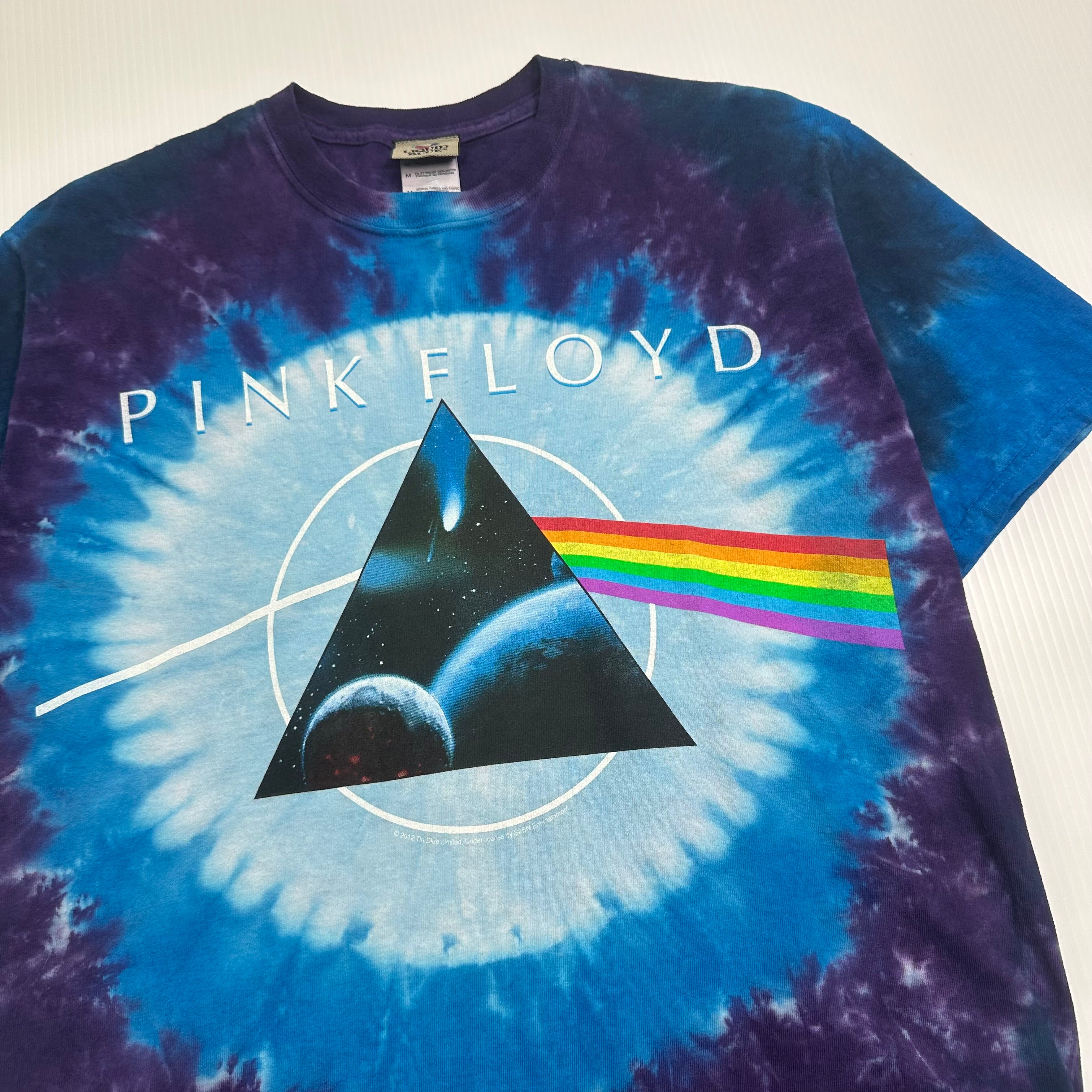 2000s Pink Floyd Dark Side of The Moon Tie Dye Tee M