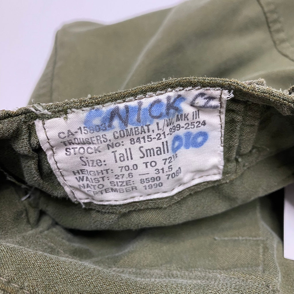 Vintage Green Military Pants 30