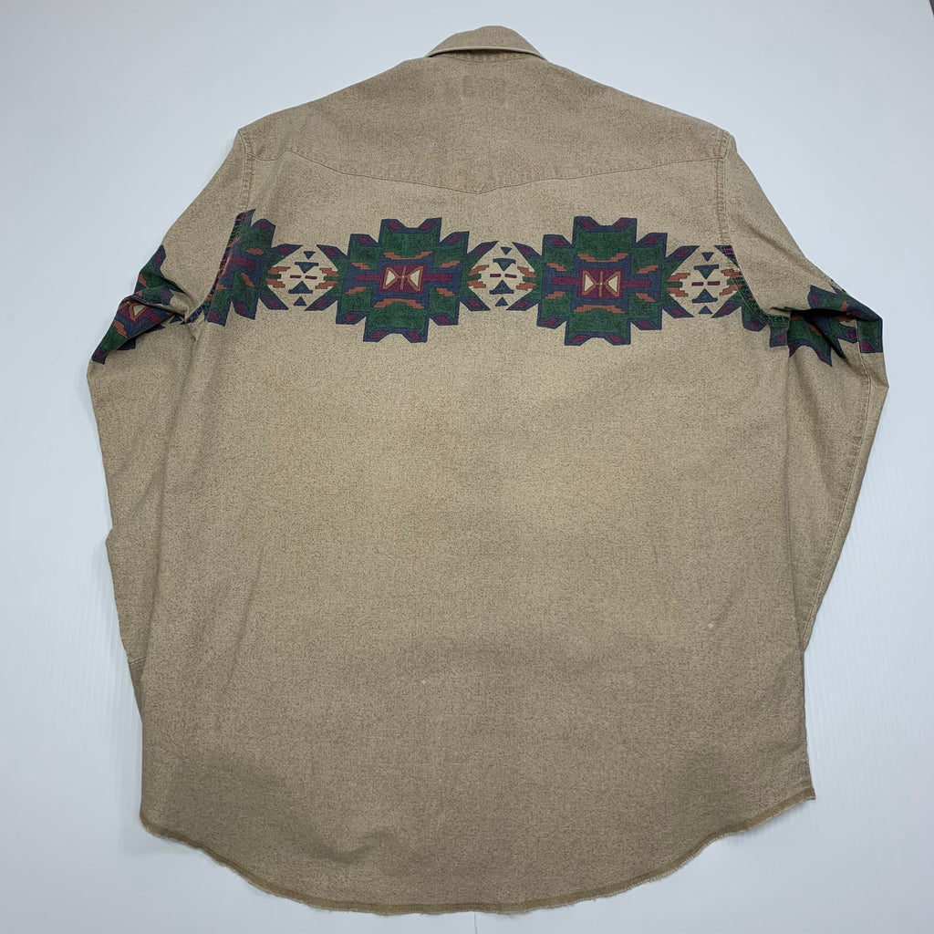 Vintage Wrangler Western Style Button-Up L