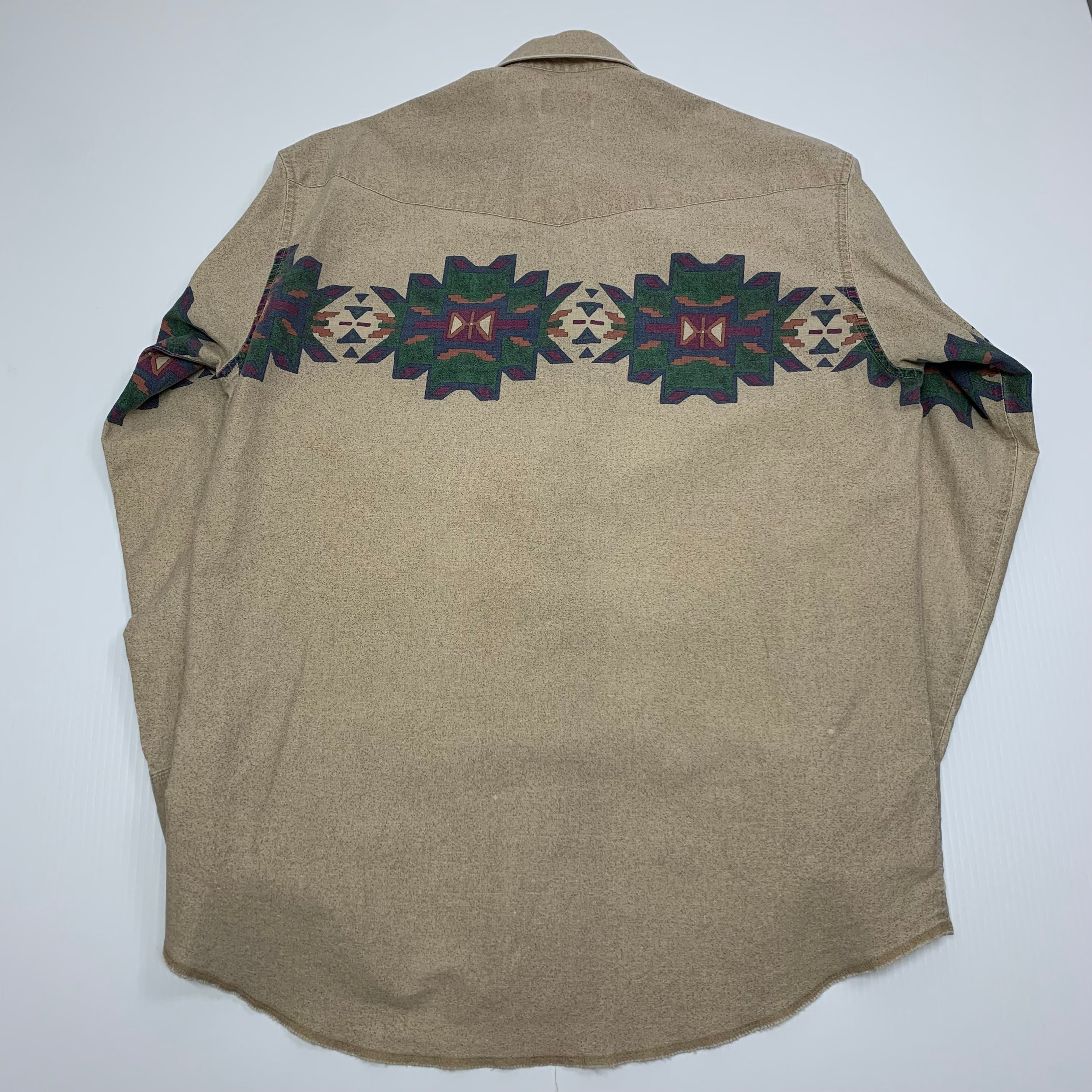 Vintage Wrangler Western Style Button-Up L
