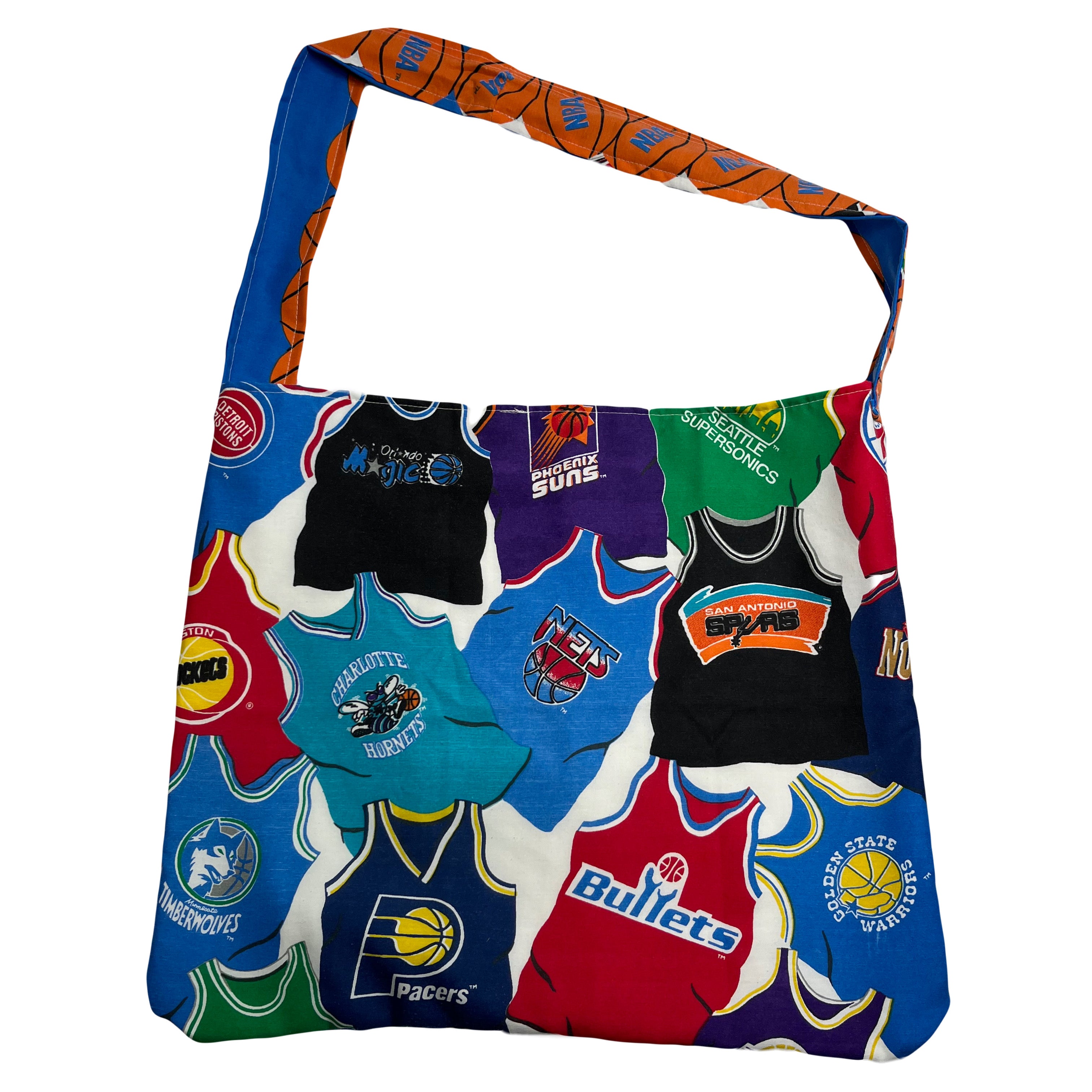 Reworked Vintage NBA Teams Tote Bag