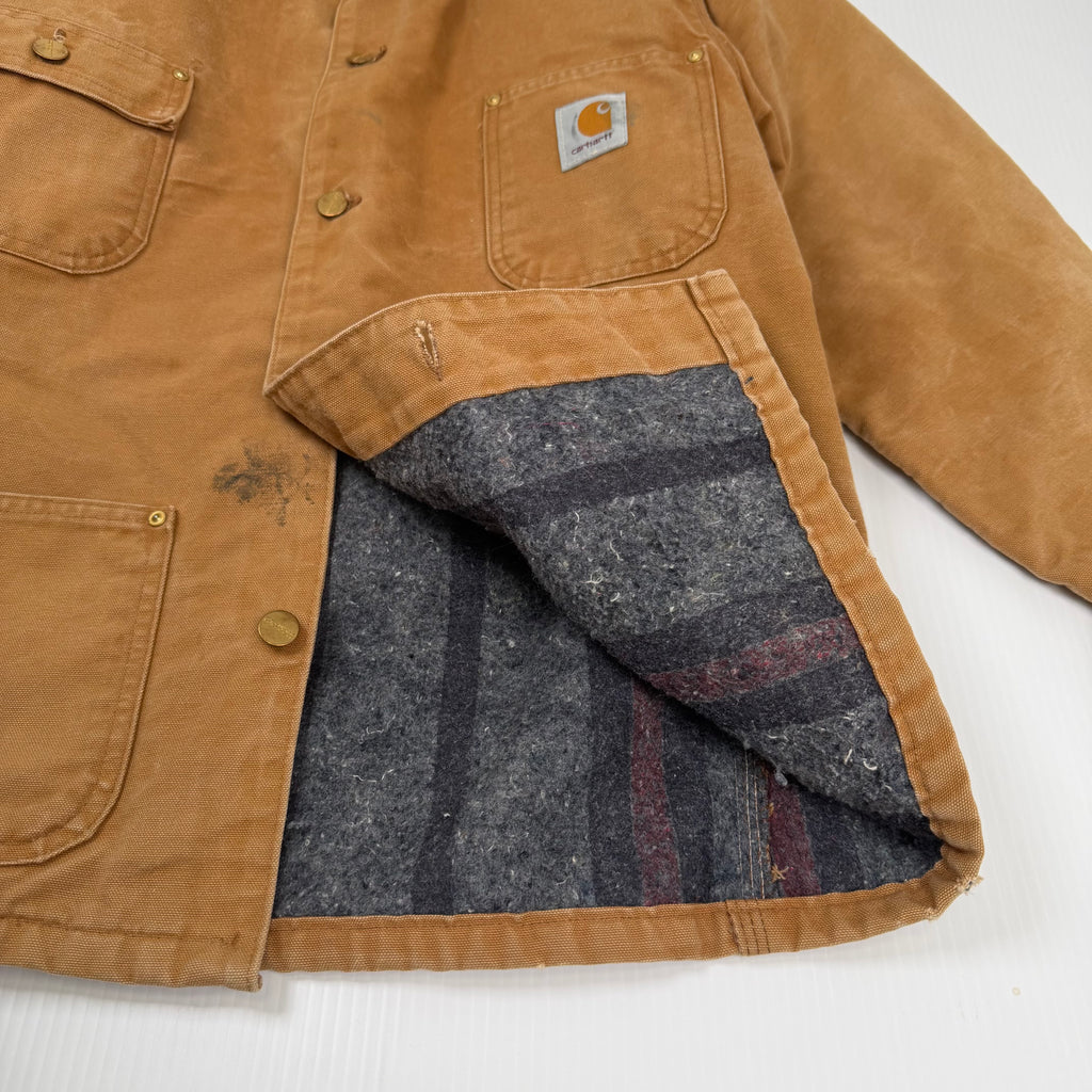 Vintage Carhartt Blanket Lined Chore Jacket M