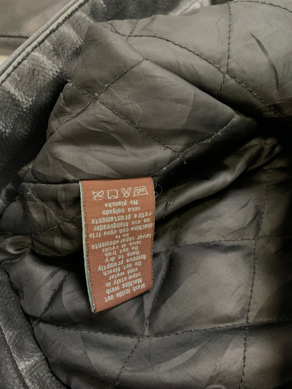 Whispering Smith Leather Moto Jacket L