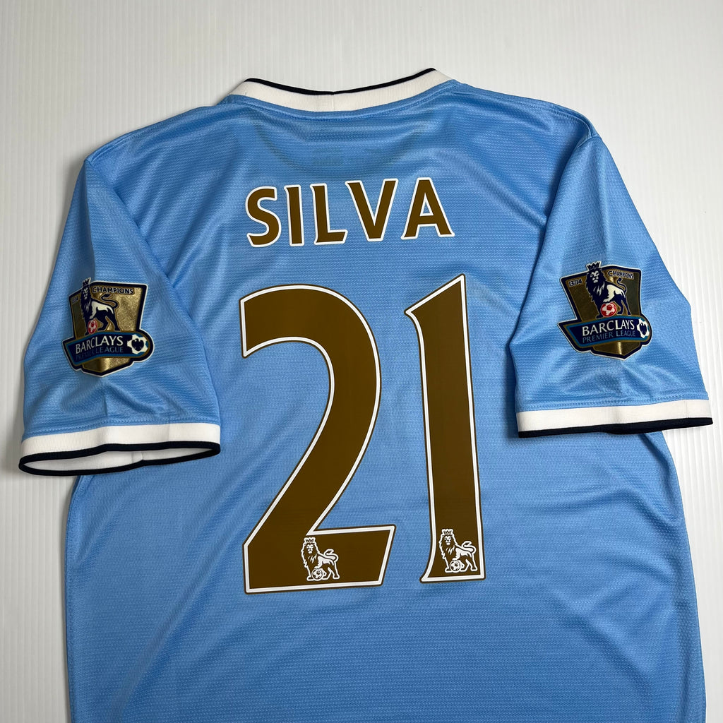 2013-14 Nike Manchester City Silva Home Kit M