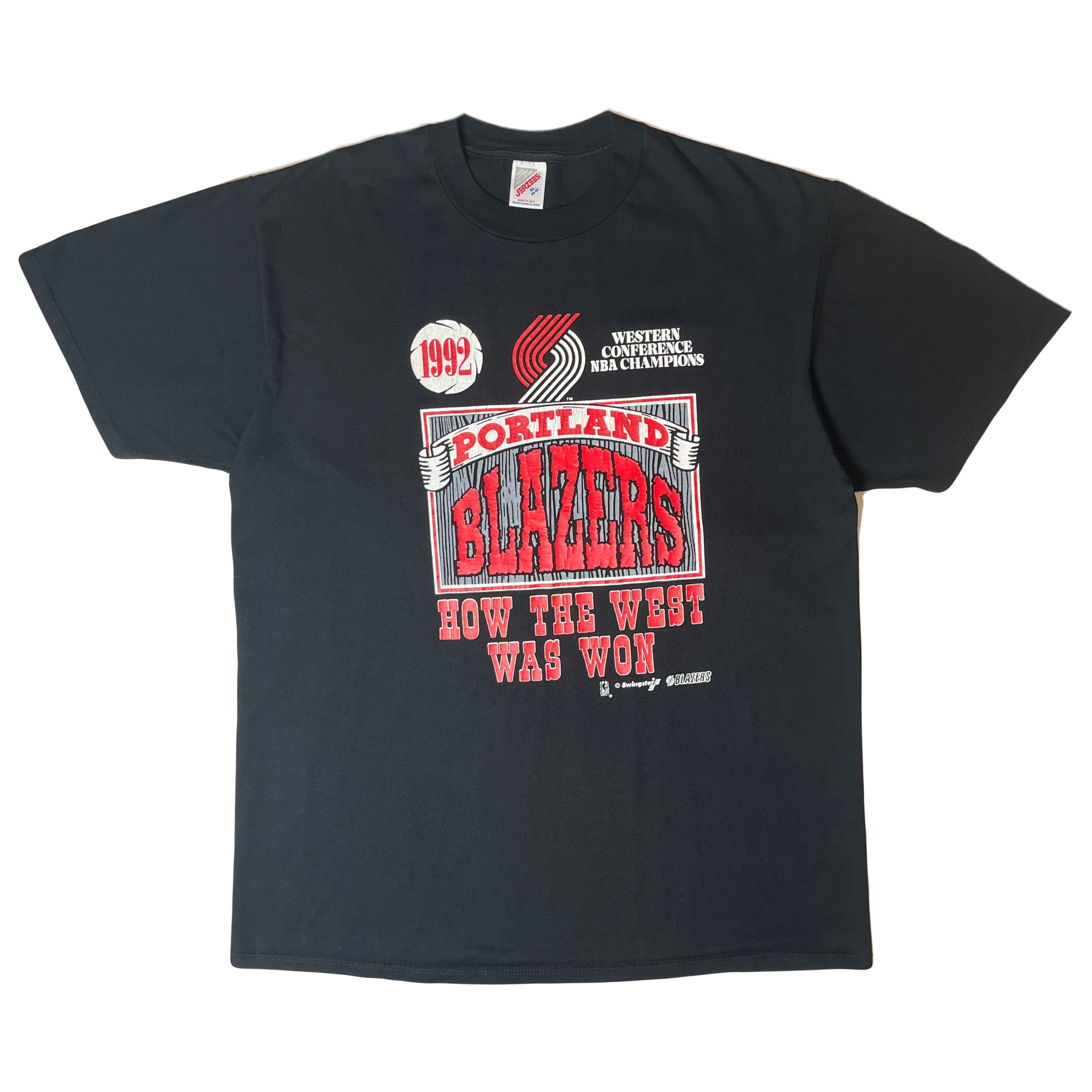 90s Portland Blazers How The West Was Won Tee XL