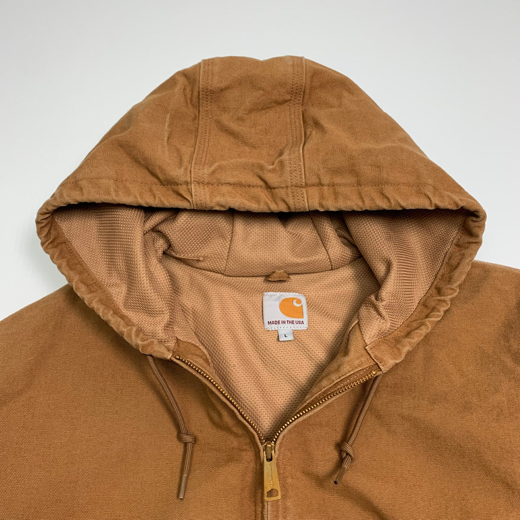 Carhartt Tan Hooded Jacket L