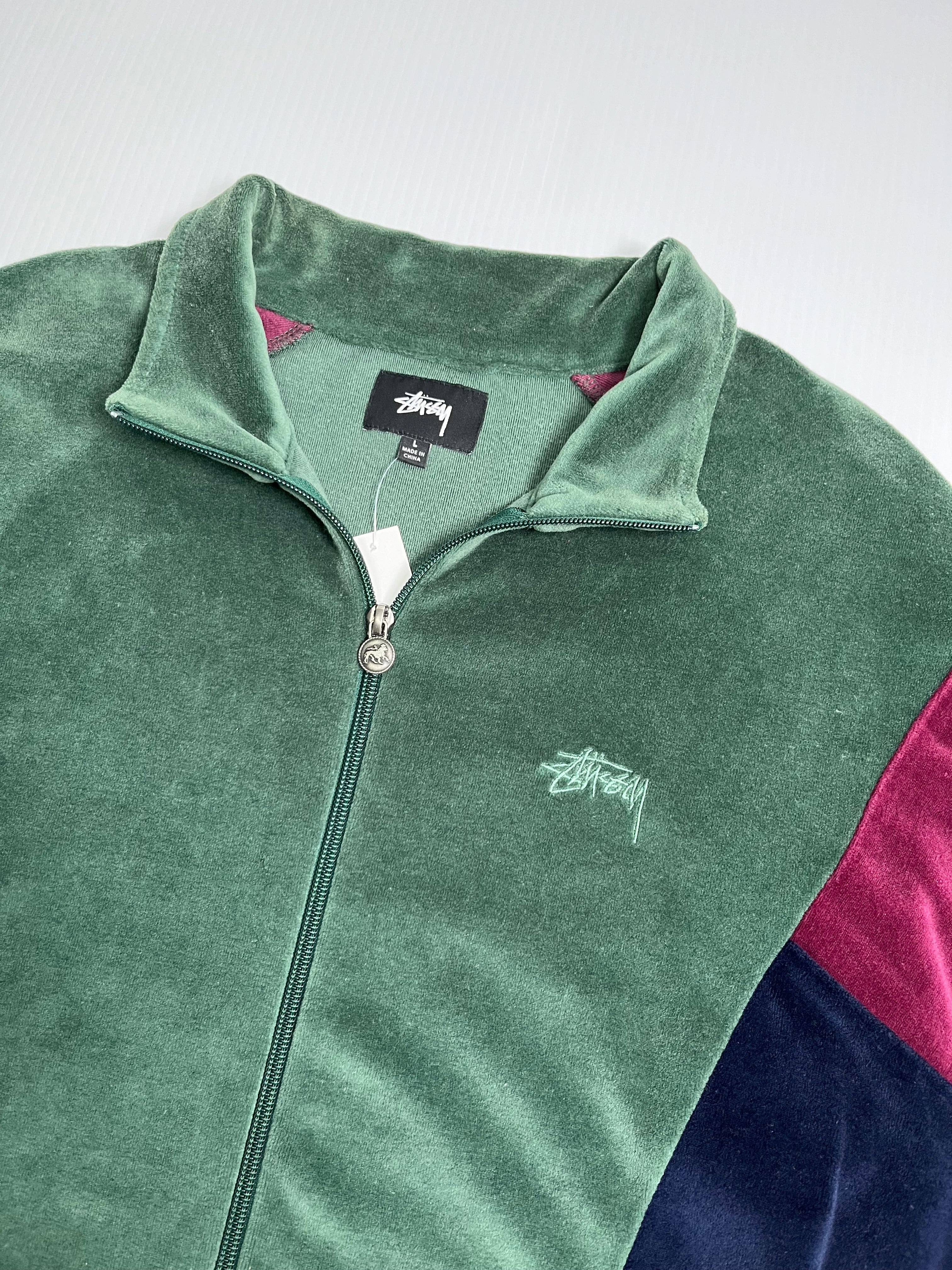 Stussy Velour Track Jacket L