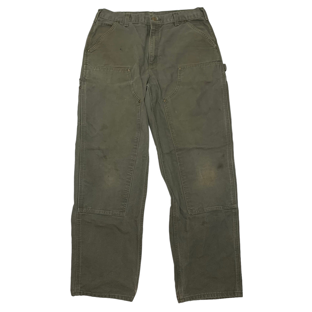 Carhartt Olive Double Knee Denim 34x32 0518