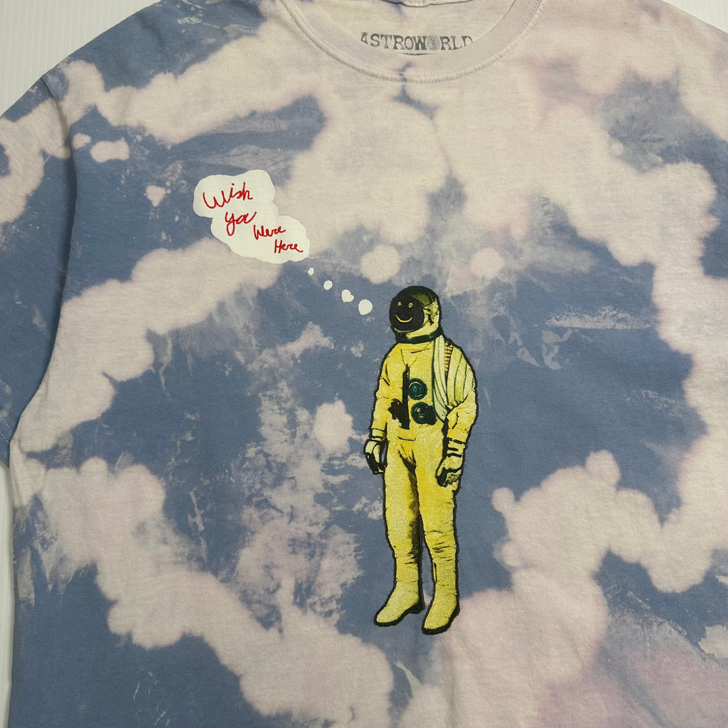 Astroworld Tour Astronaut Tie Dye Tee L