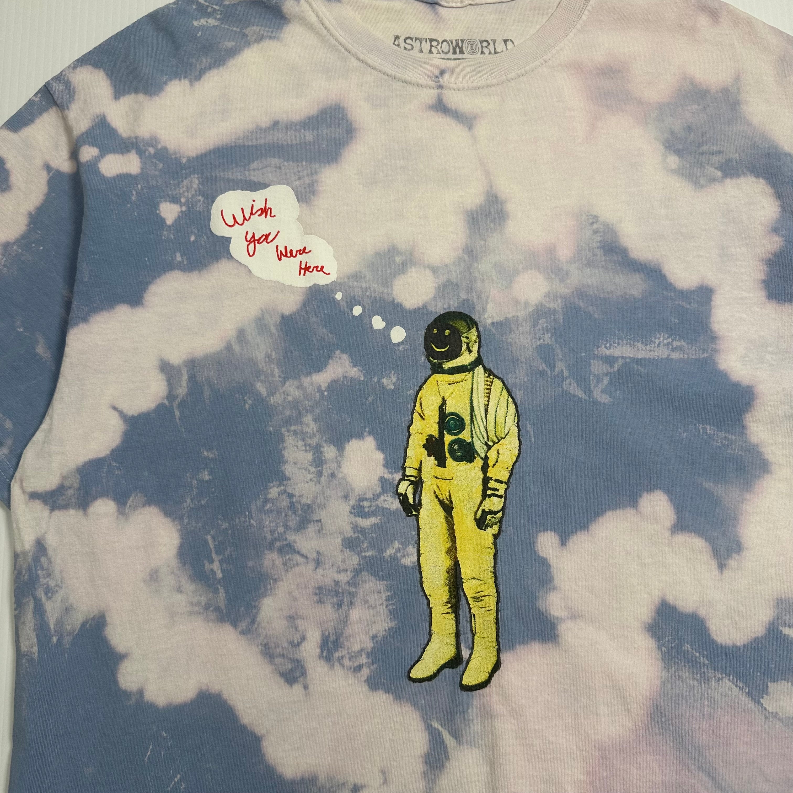 Astroworld Tour Astronaut Tie Dye Tee L