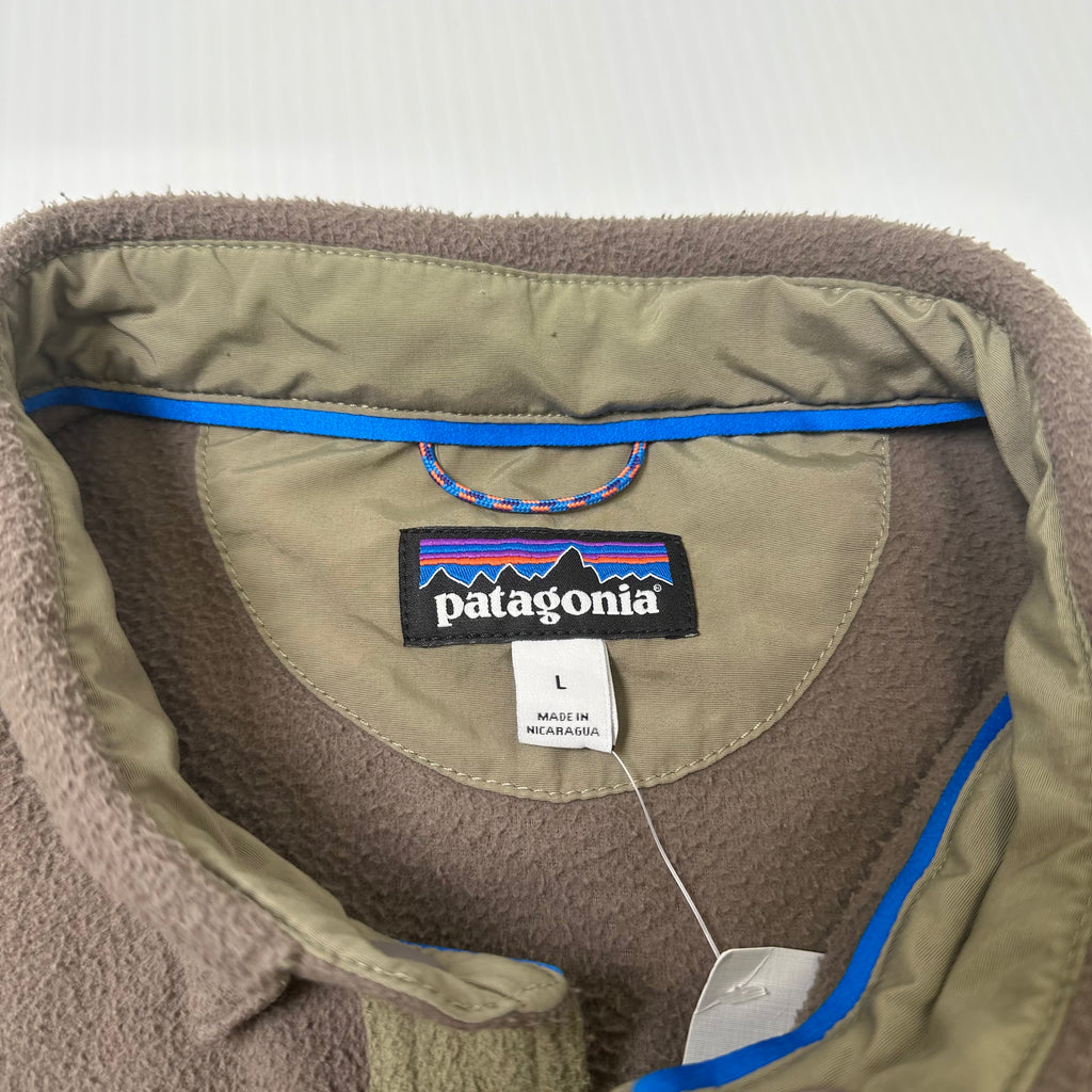 Patagonia Two Tone Button Fleece Overshirt L