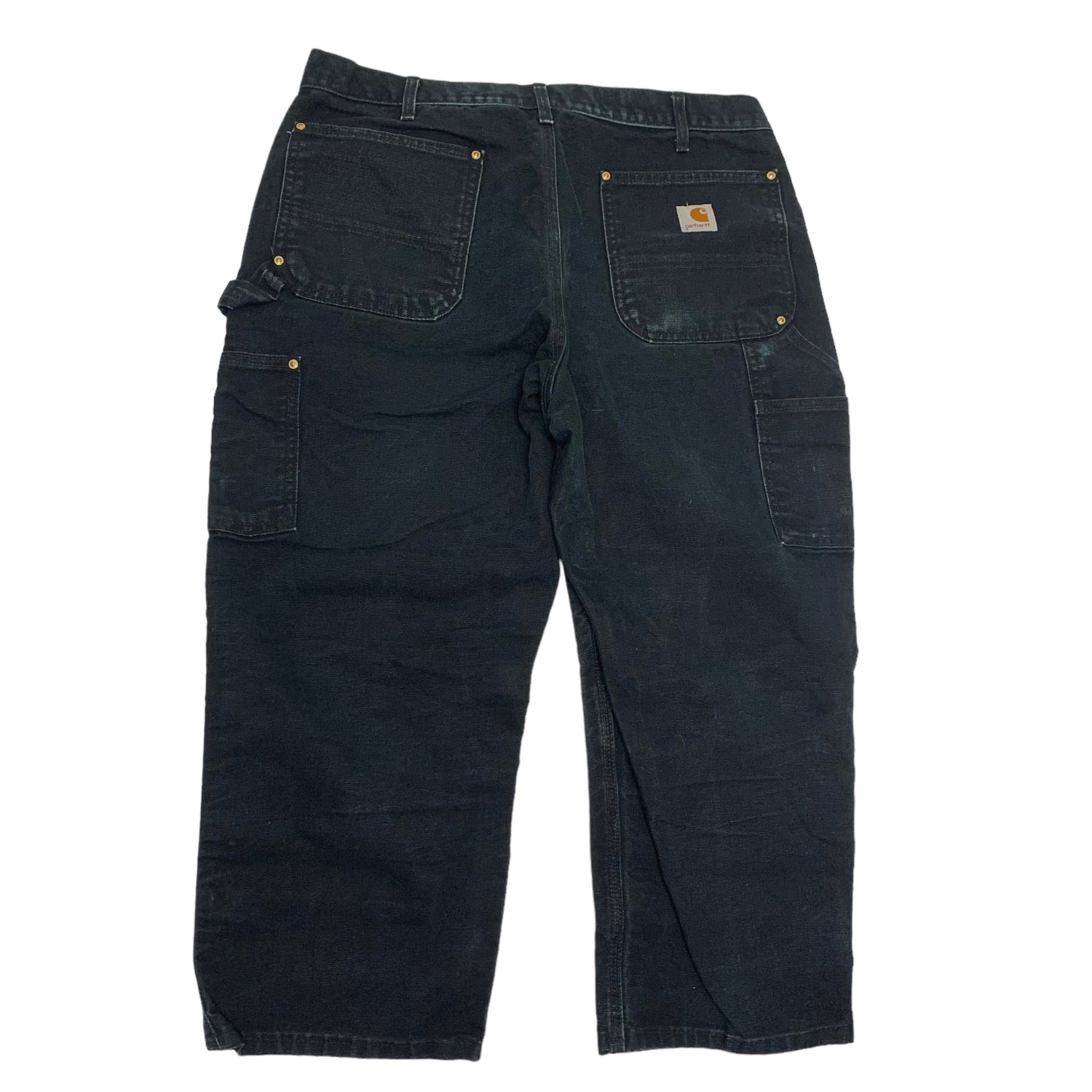 Carhartt Black Double Knee Denim 36x30 1114