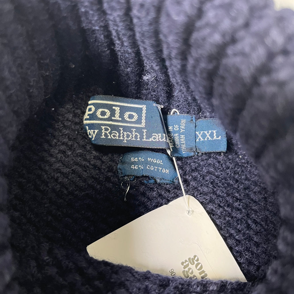 Vintage Polo Ralph Lauren Turtleneck Knit Sweater XXL