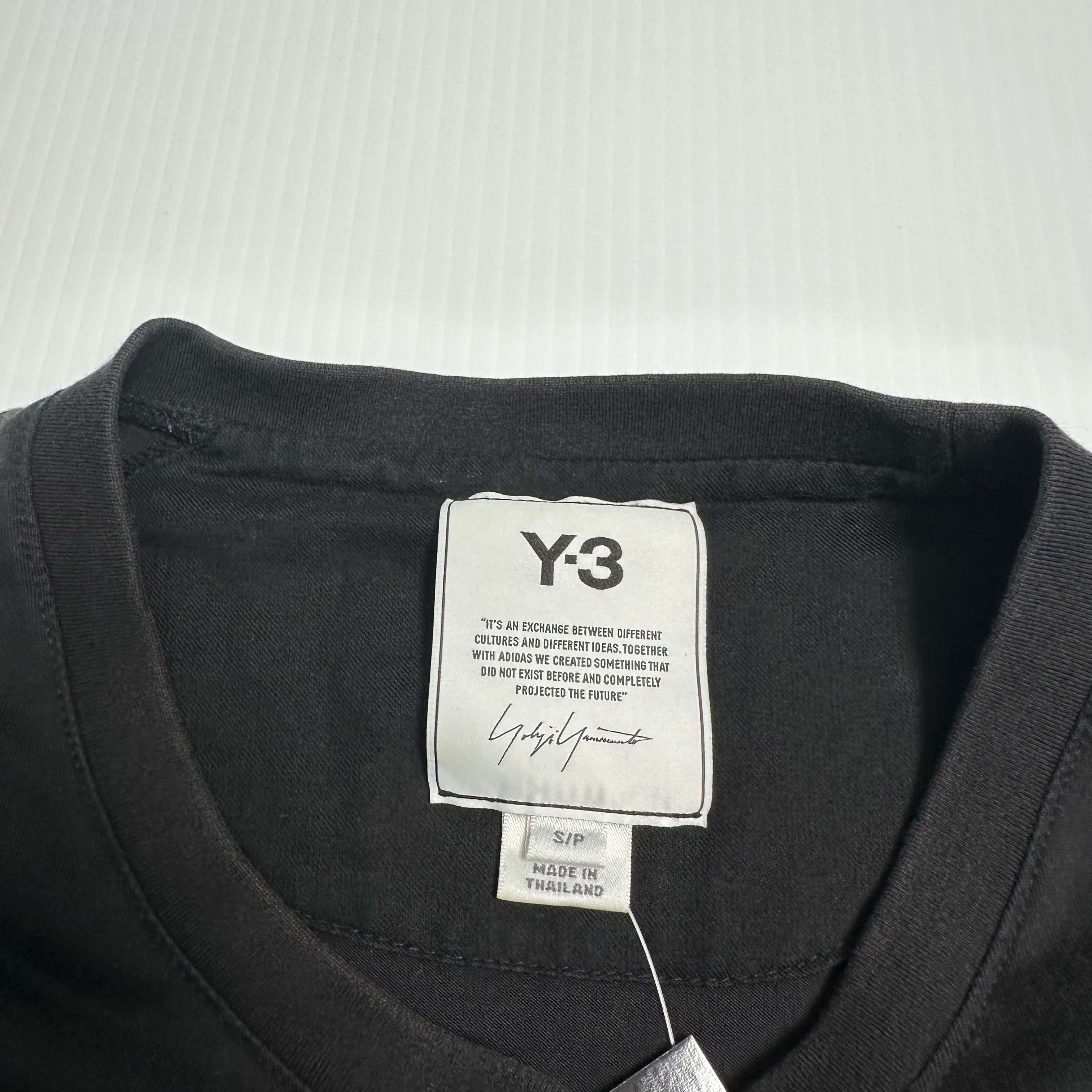 Y-3 Yohji Yamamoto Logo Tee S