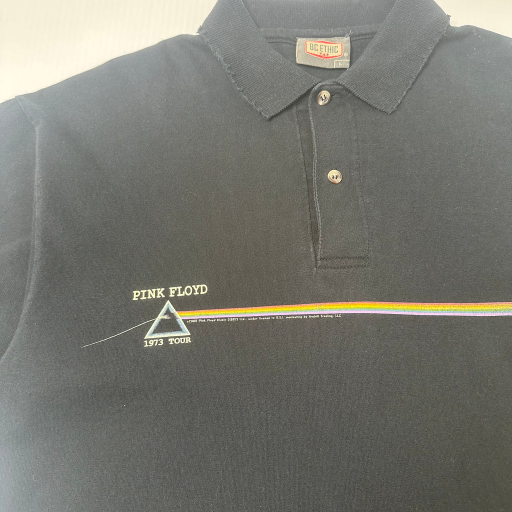 2005 Pink Floyd Polo Short Sleeve Tour Shirt L
